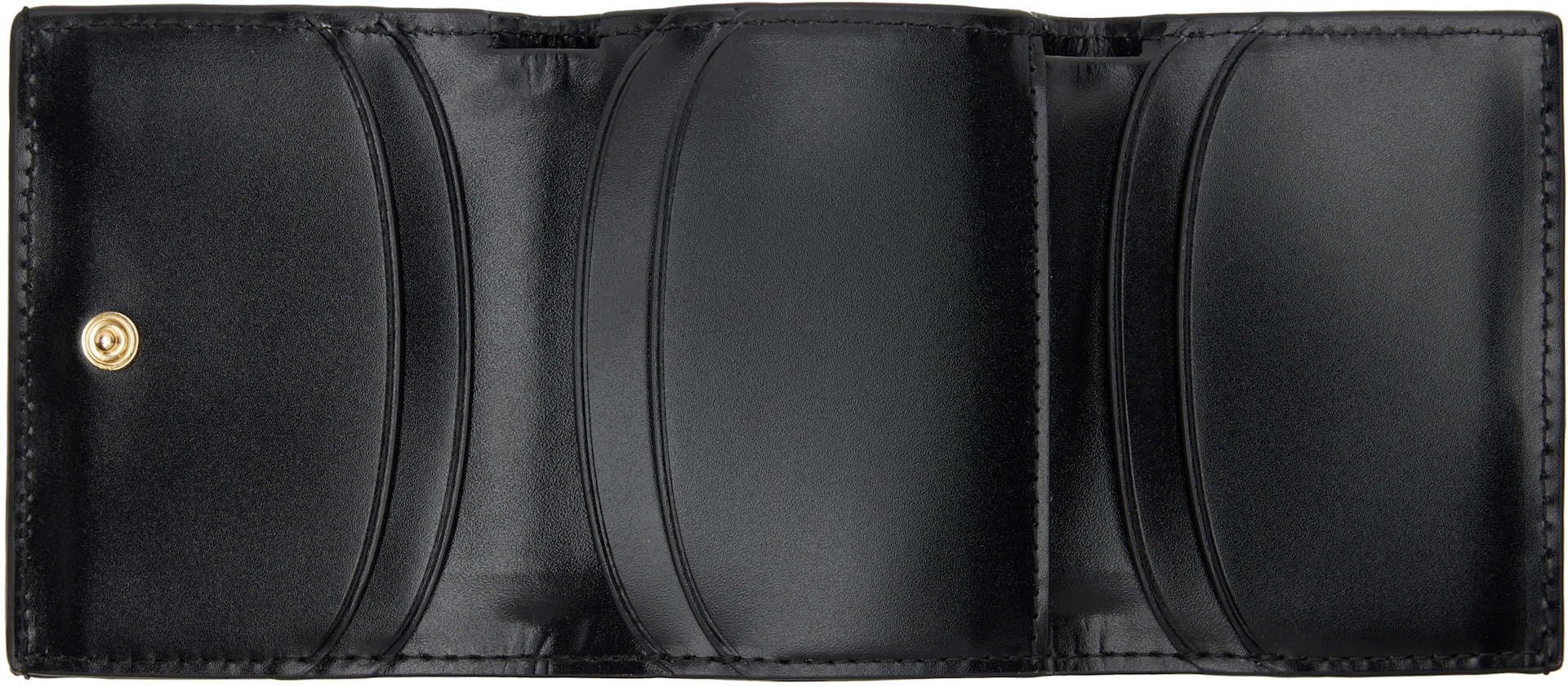 A.P.C.: Black Trifold Genève Wallet | SSENSE