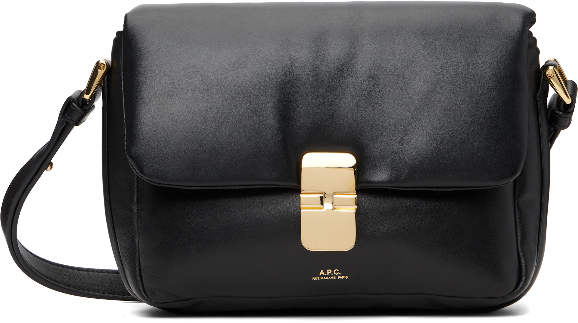 A.P.C. - Sac Grace noir en cuir souple