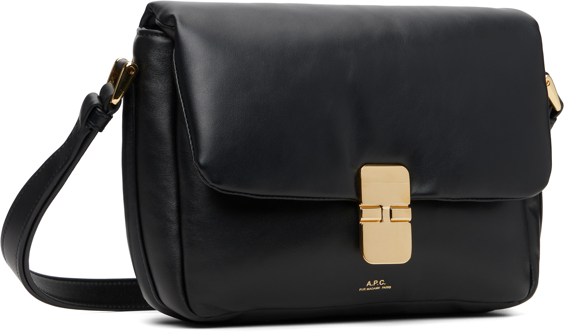 A.P.C. - Sac Grace noir en cuir souple