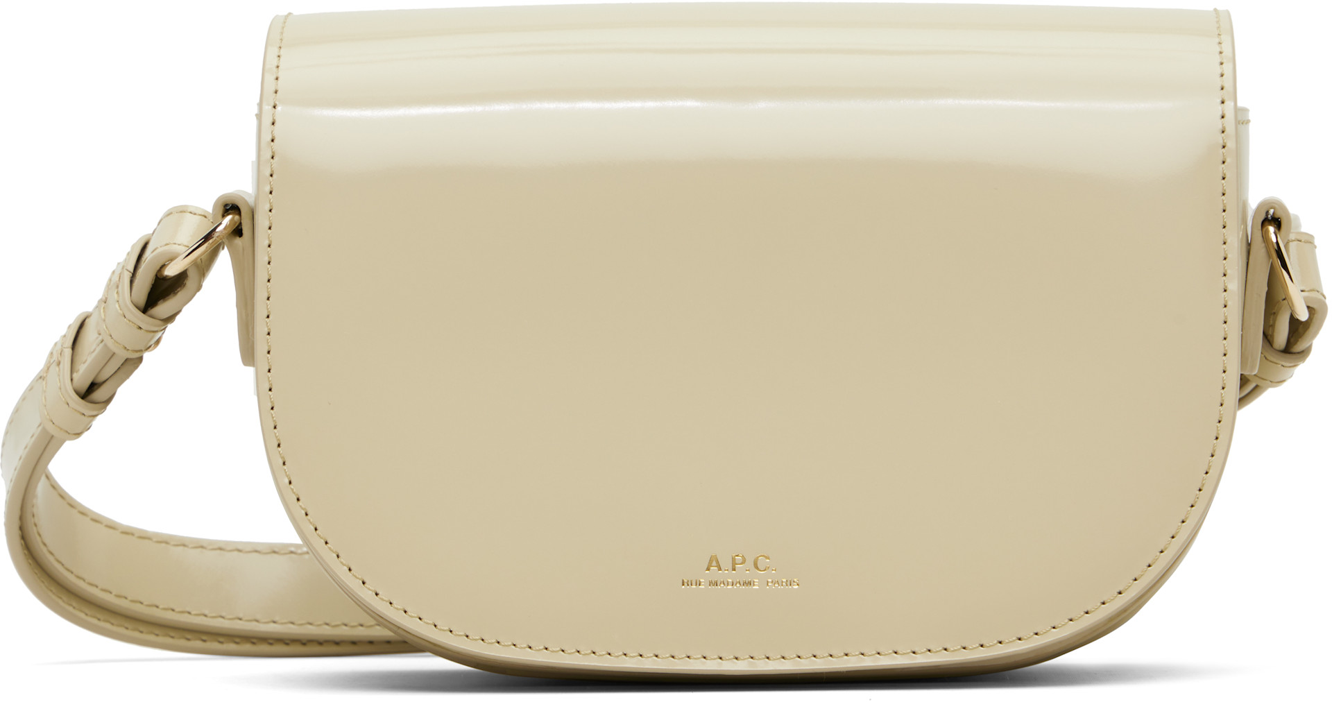 A.P.C. - Petit sac 'Le B-Side' blanc cassé