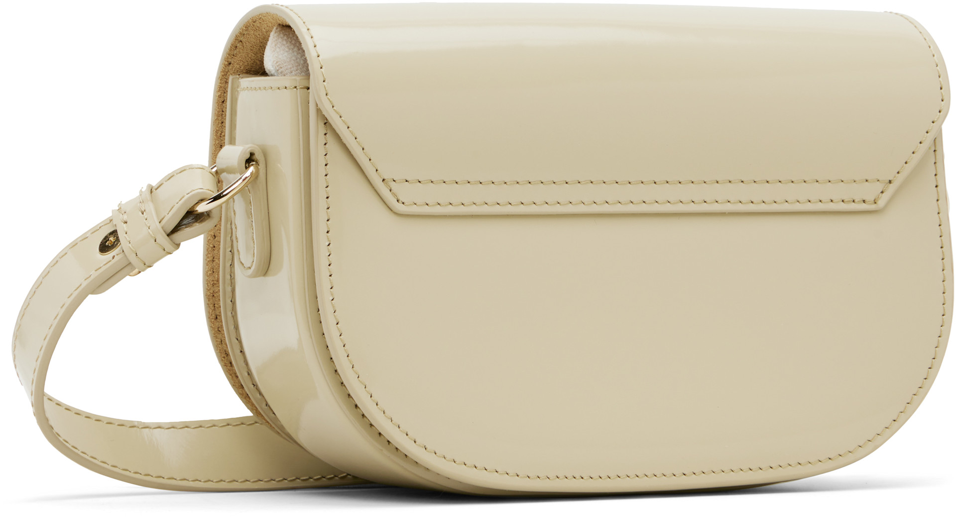 A.P.C. - Petit sac 'Le B-Side' blanc cassé