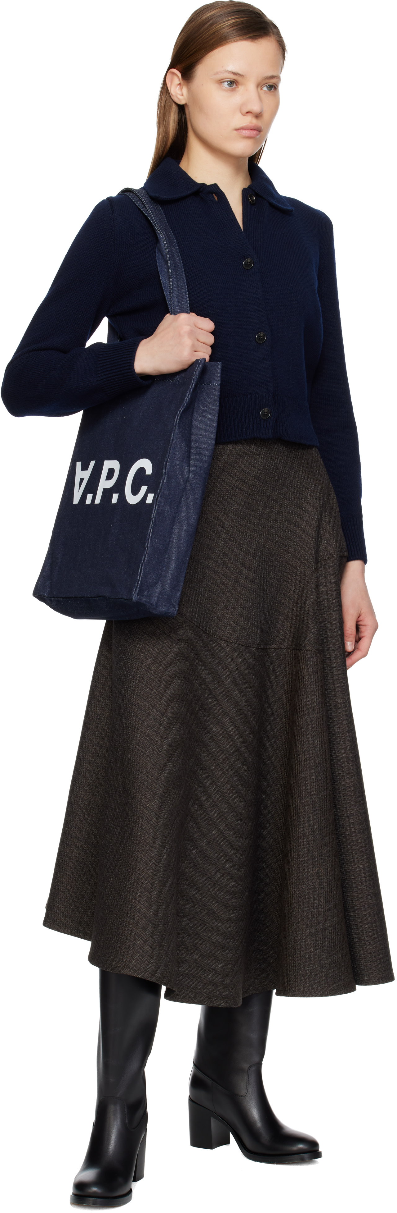 A.P.C. - Cabas Laure bleu marine