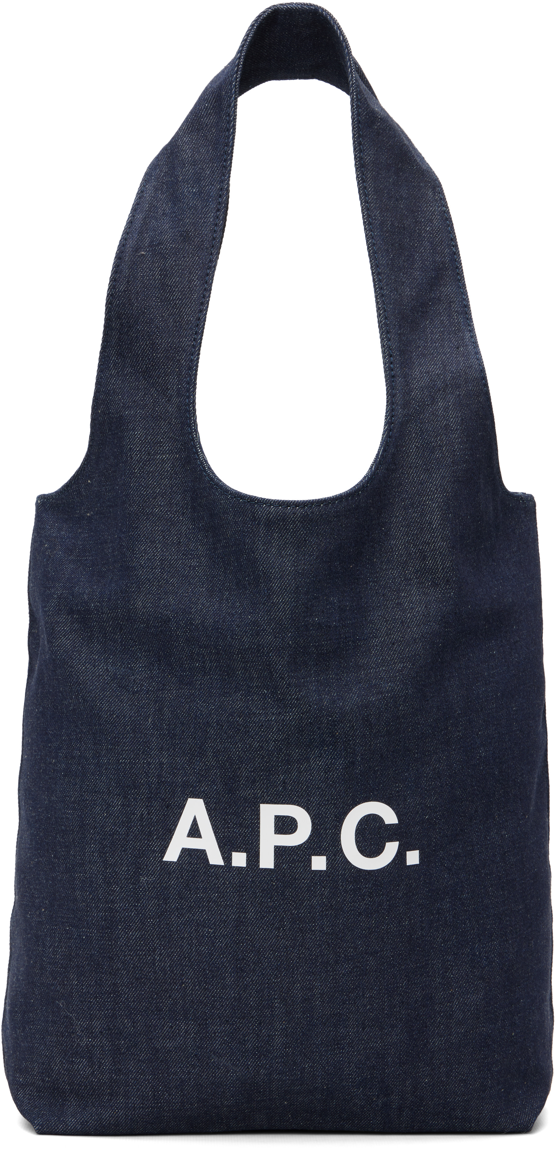 A.P.C. - Petit cabas bleu marine en denim - Ninon