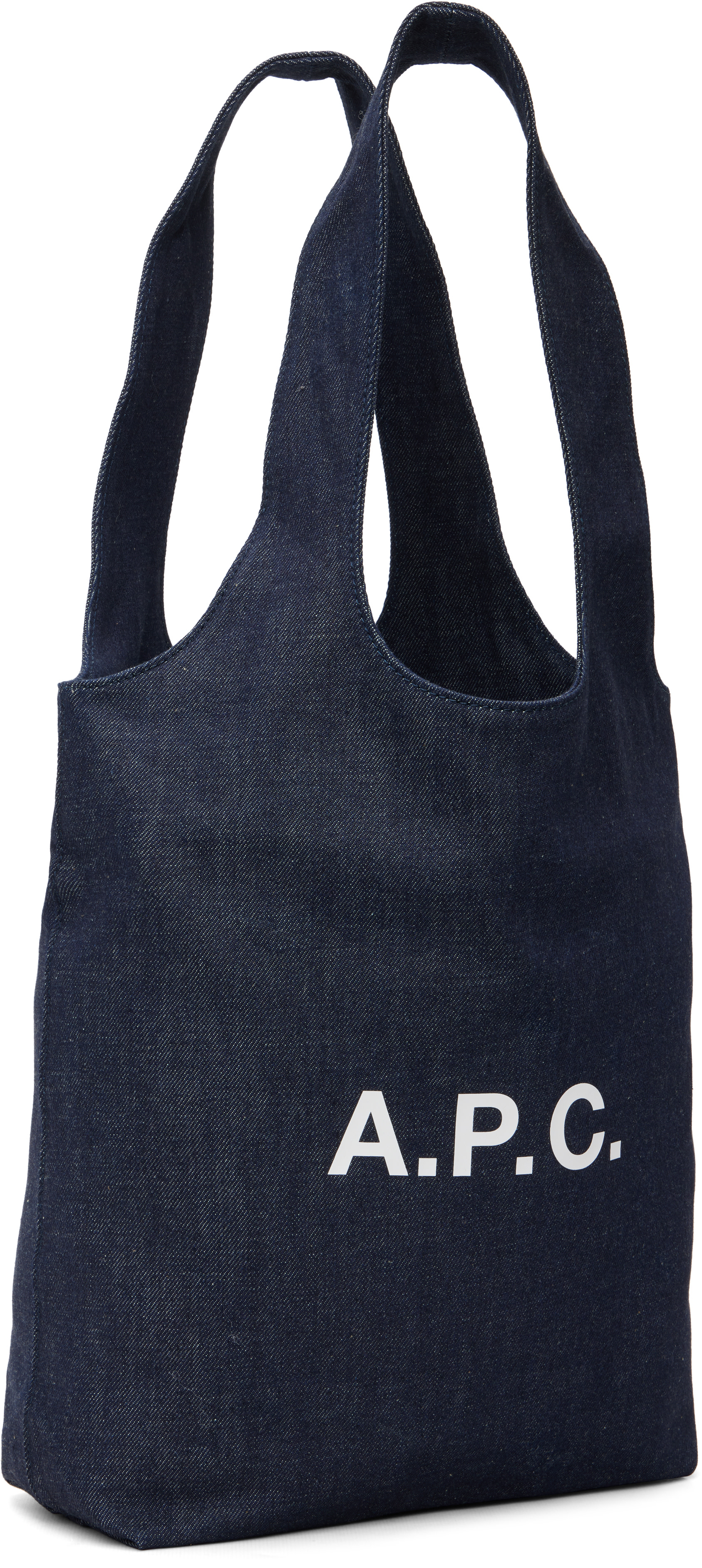 A.P.C. - Petit cabas bleu marine en denim - Ninon