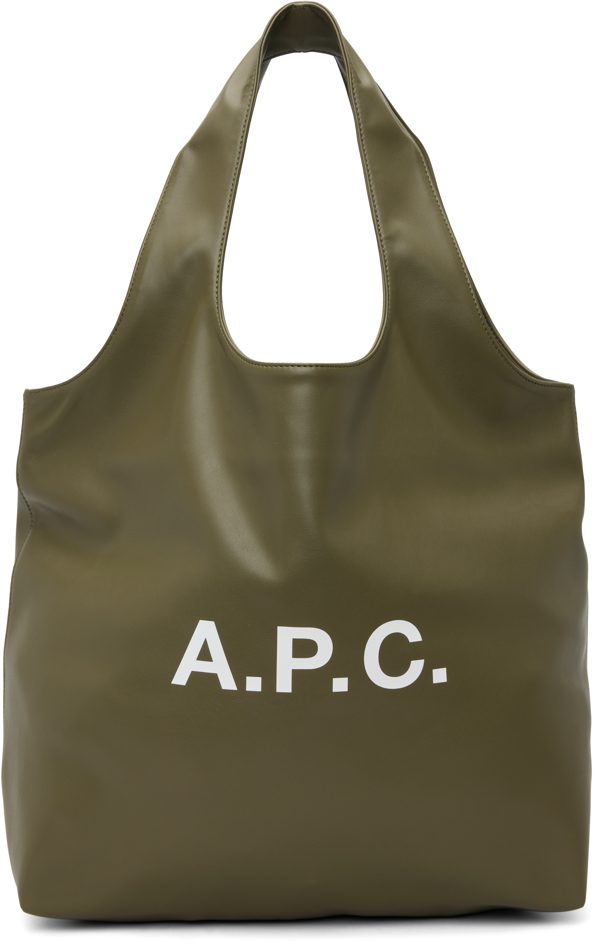 A.P.C. - 카키 니논 토트백