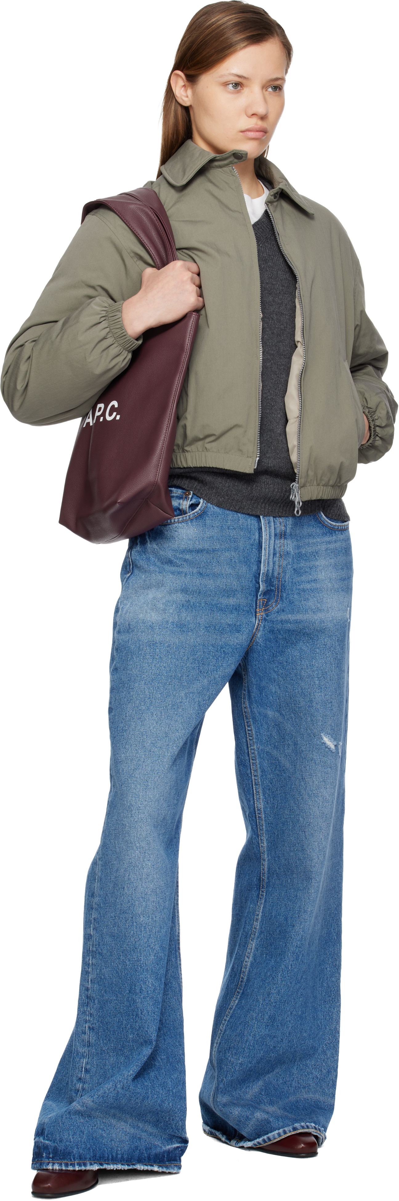 A.P.C. - Petit cabas bourgogne - Ninon