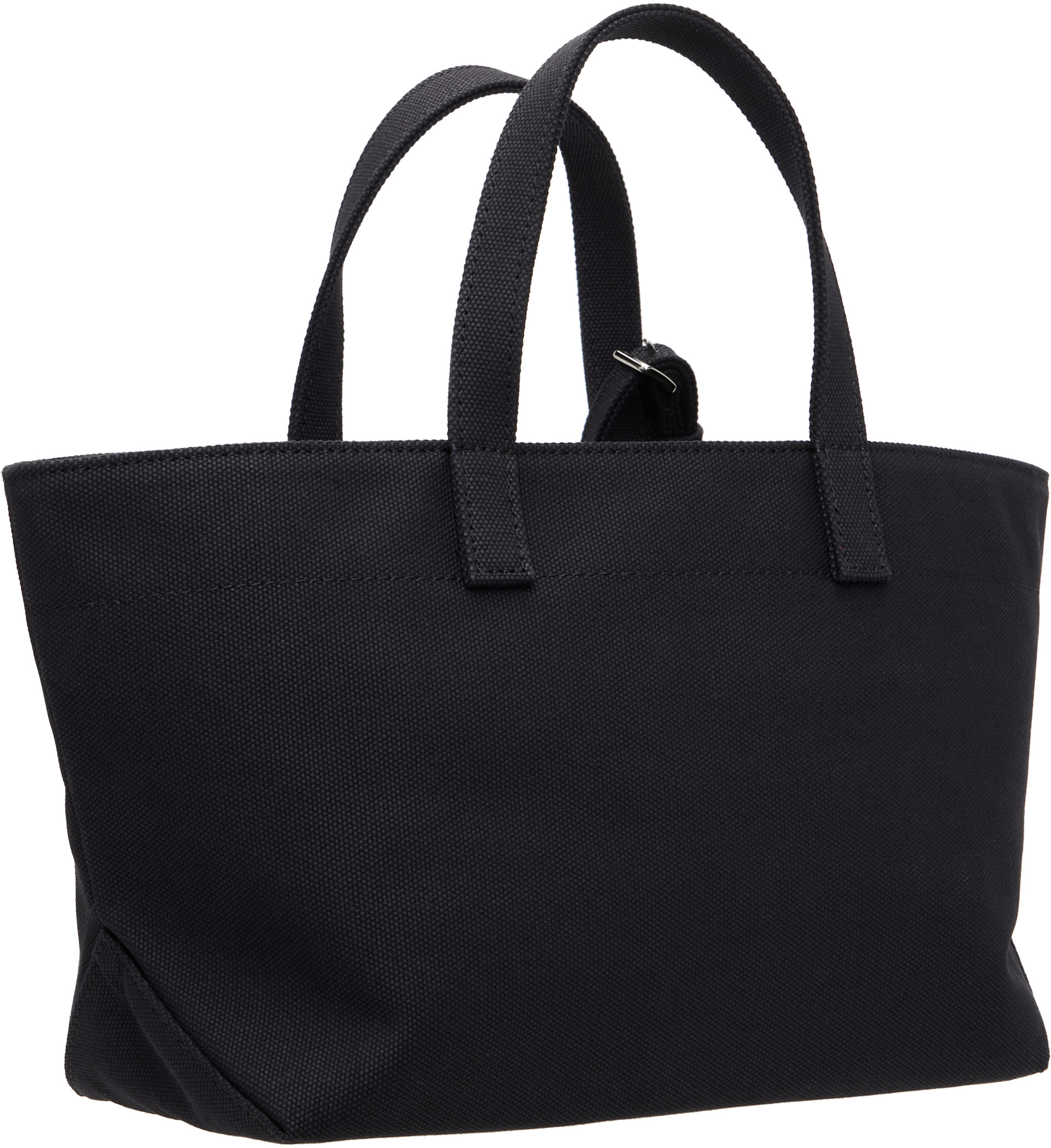 A.P.C. ブラック　トートバッグ A.P.C.: ブラック スモール 'Le Drummer' トワル トートバッグ