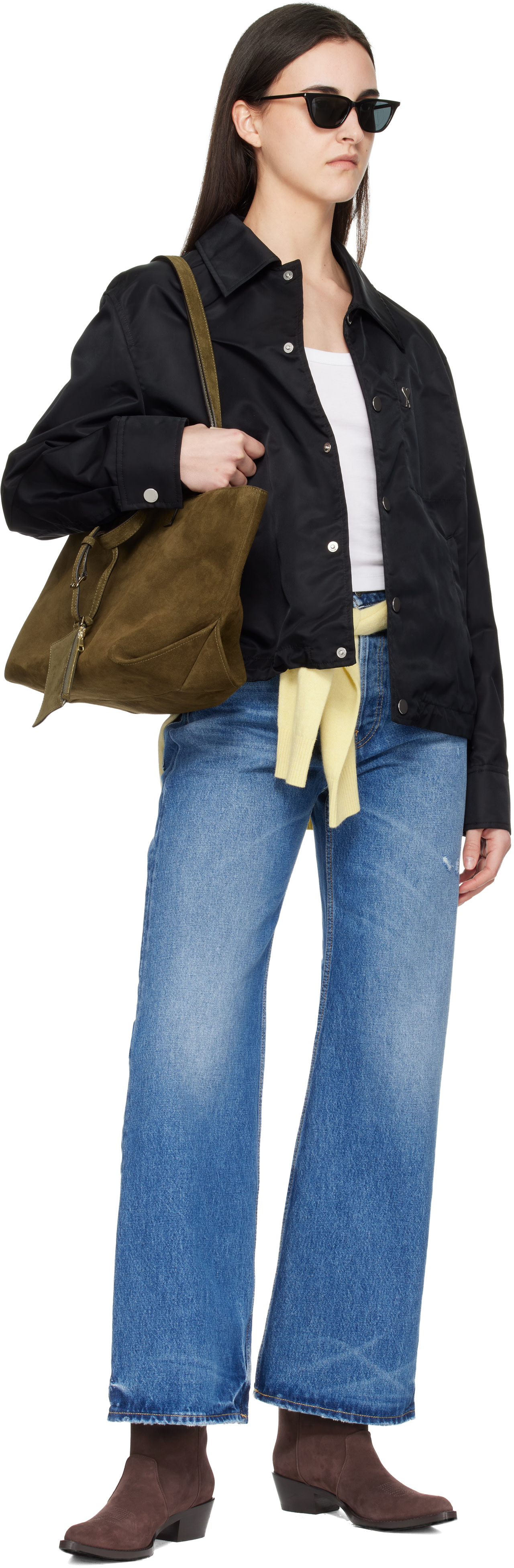 A.P.C.: カーキ 'Le Drummer' トートバッグ | SSENSE 日本
