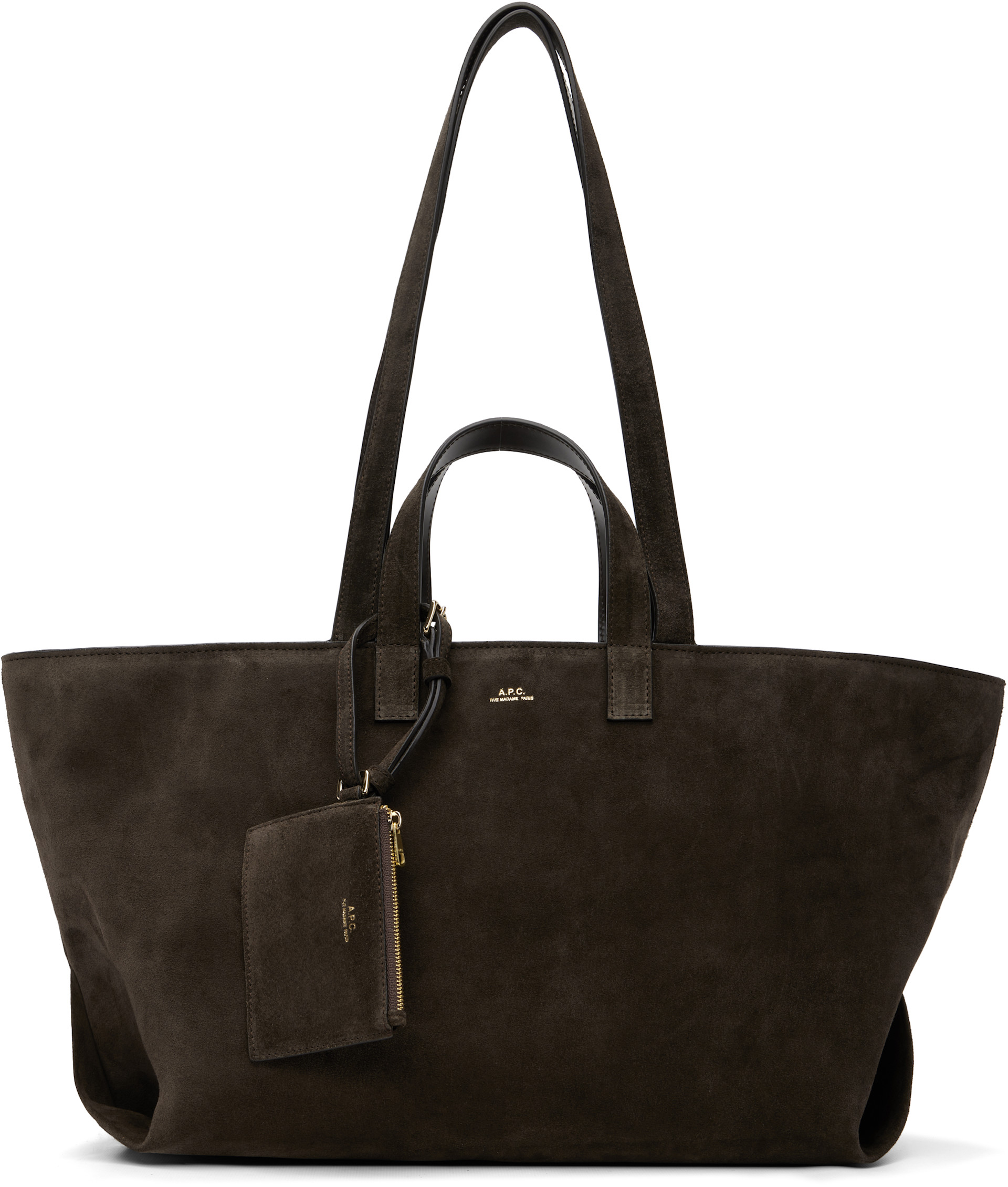 A.P.C. - Cabas 'Le drummer' brun