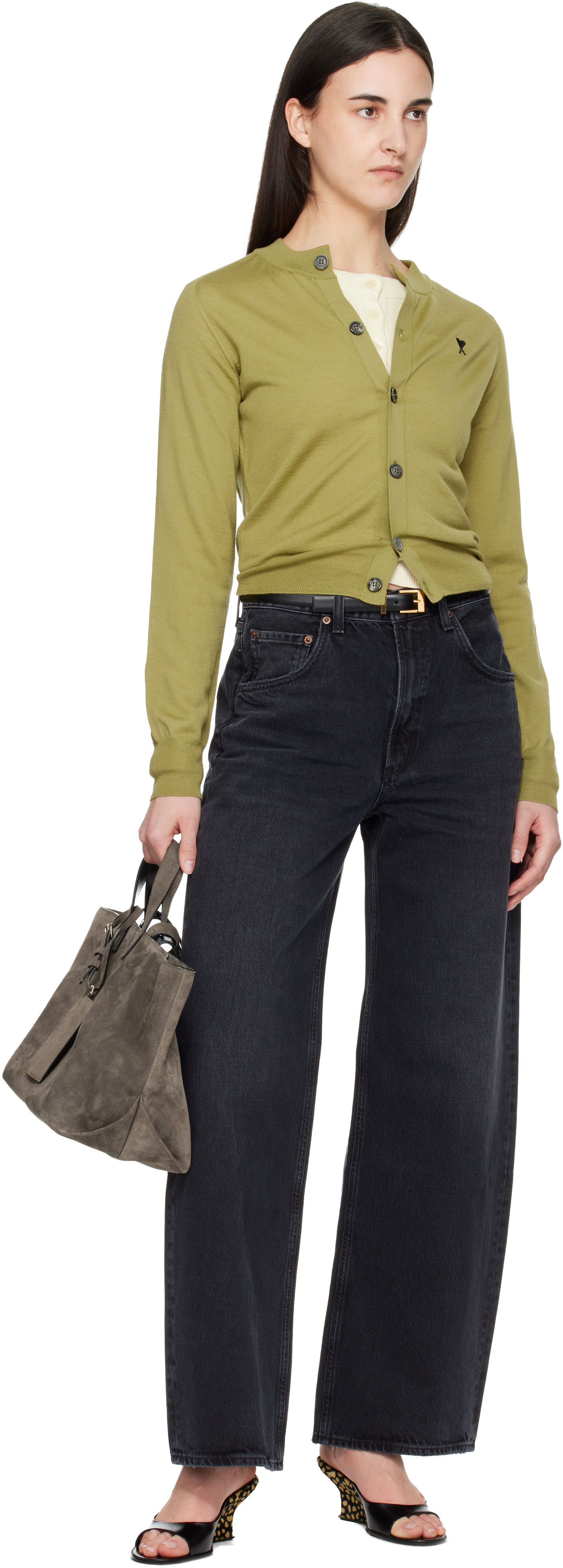 A.P.C. - Cabas 'Le drummer' taupe