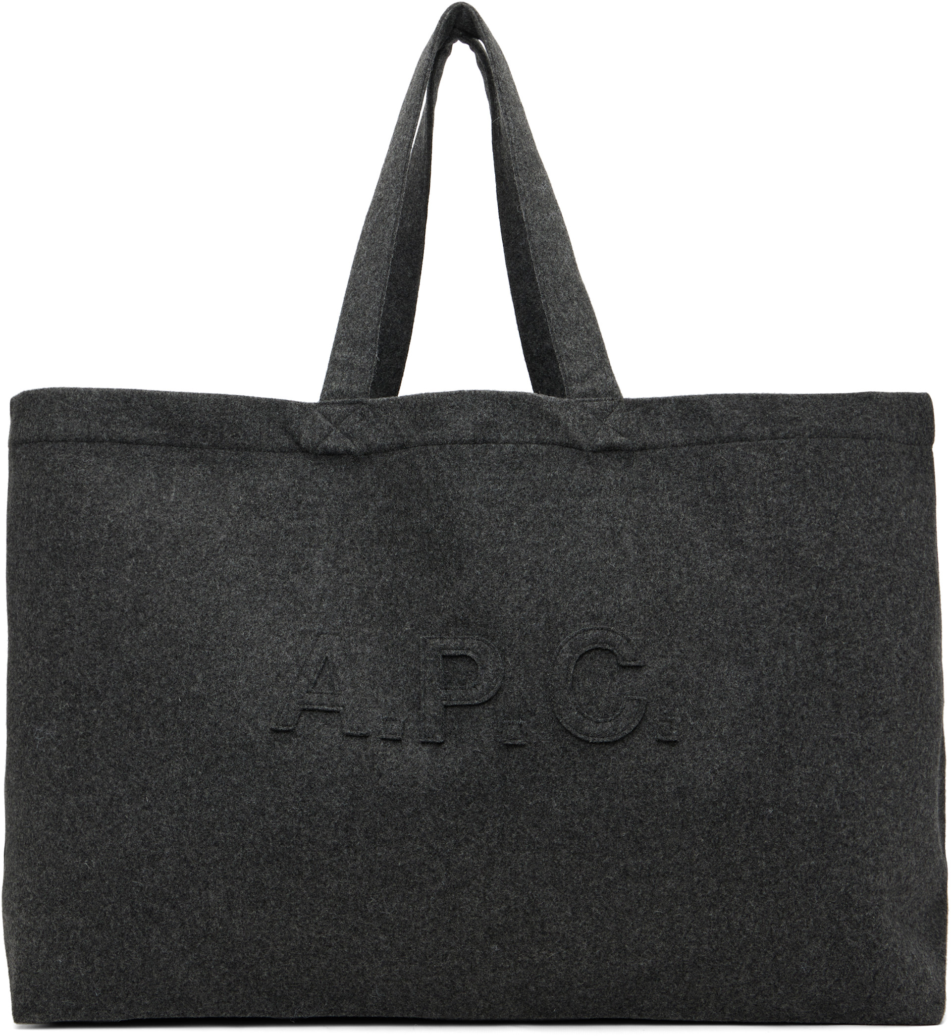 A.P.C. - Cabas trapèze gris