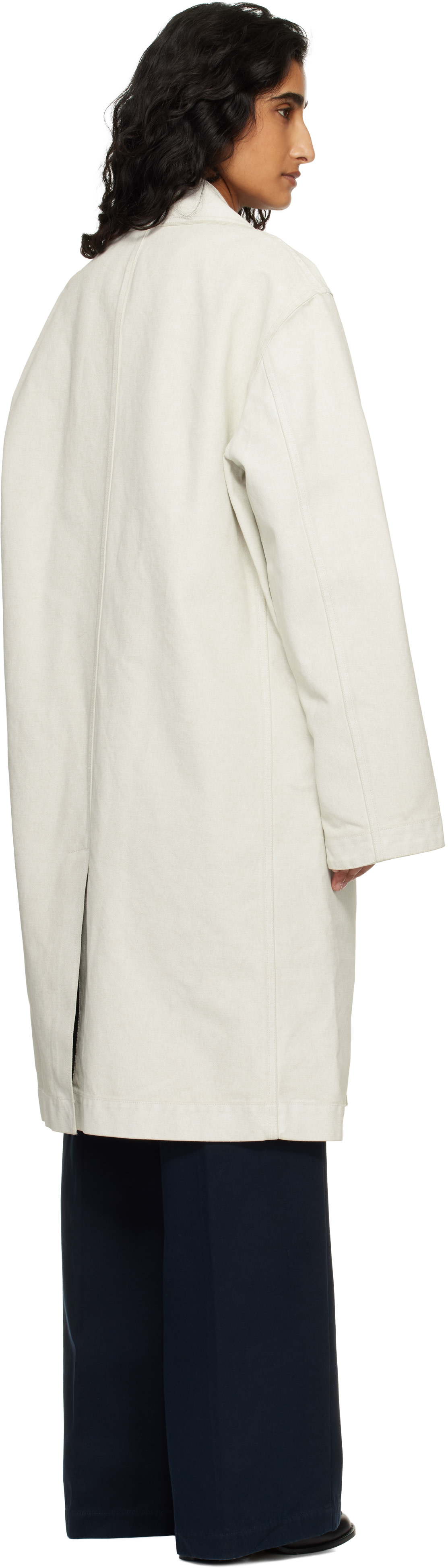 A.P.C. - Off-White Coated Canvas Coat
