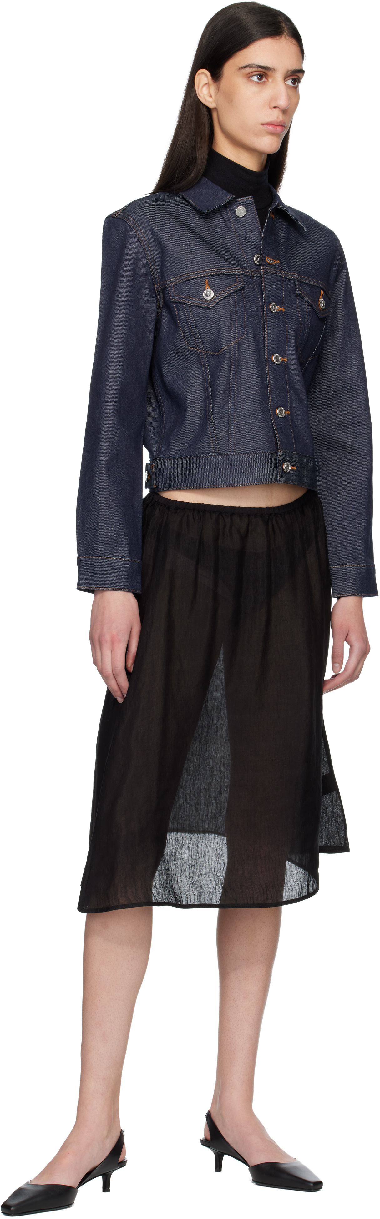 A.P.C. - Blouson Dion bleu marine en denim