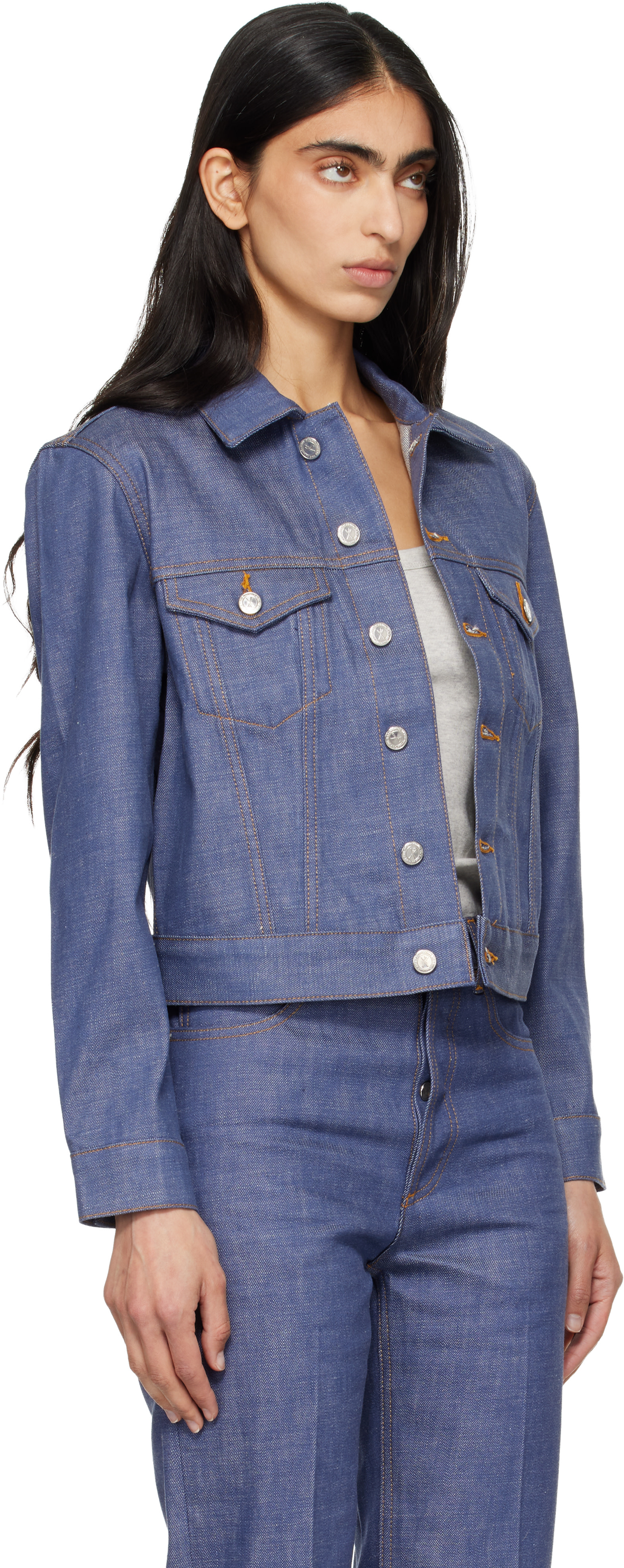 A.P.C. - Blouson Dion bleu en denim