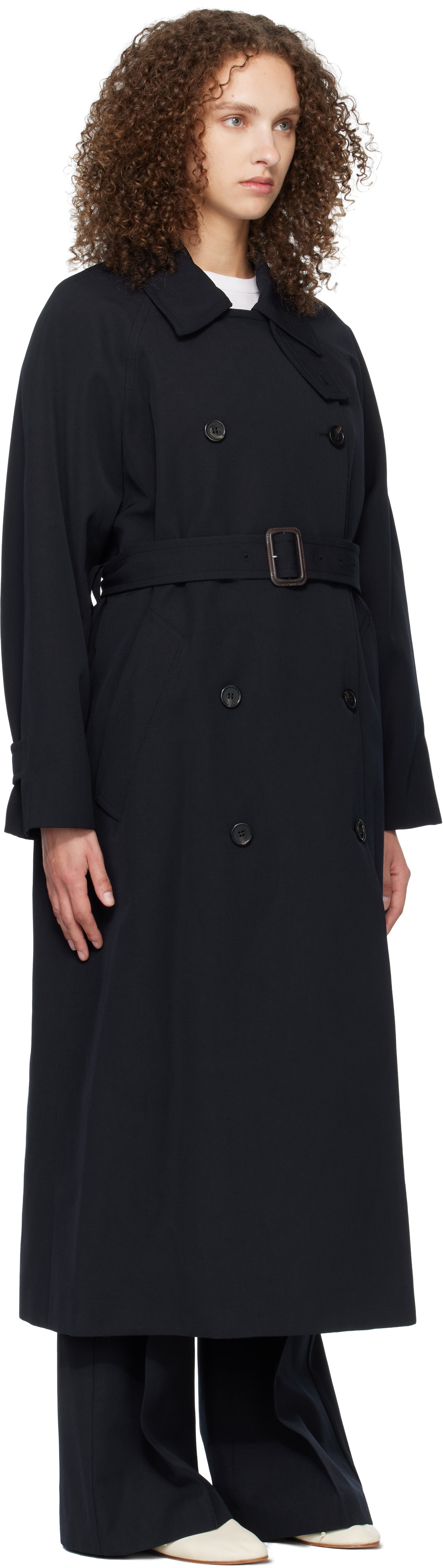 A.P.C. - Navy Belted Trench Coat