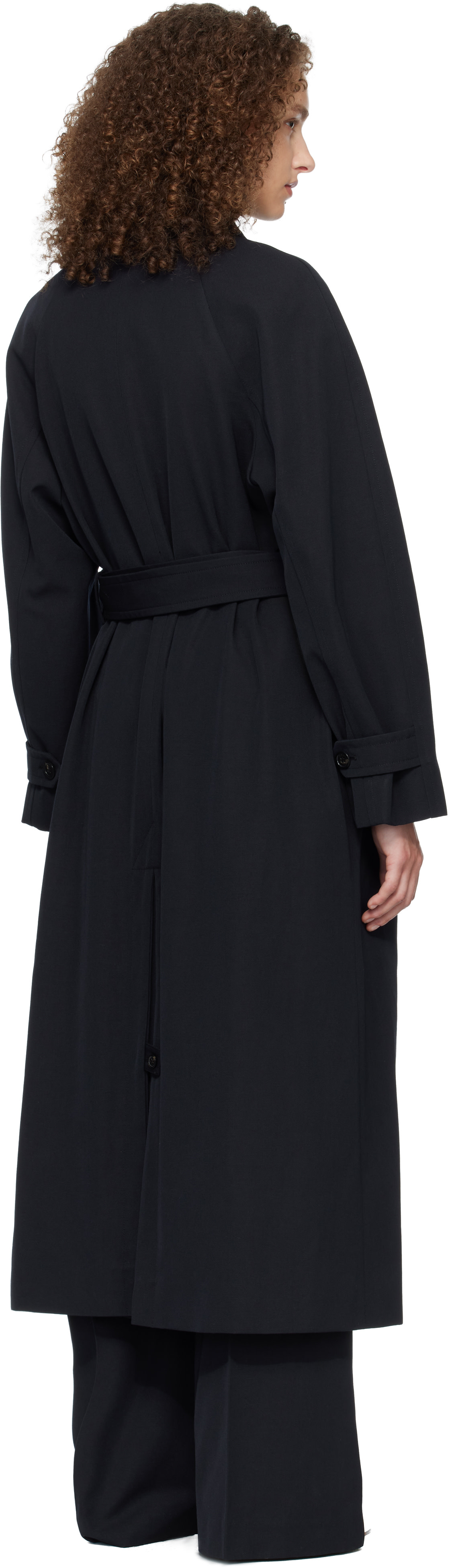 A.P.C. - Navy Belted Trench Coat