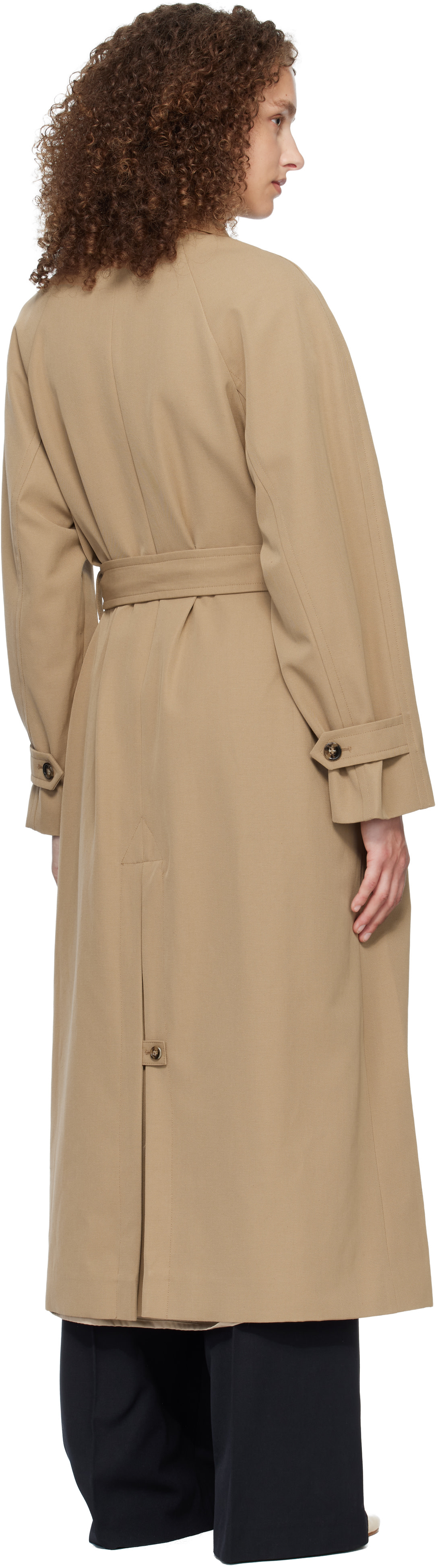 A.P.C. - Trench beige à ceinture