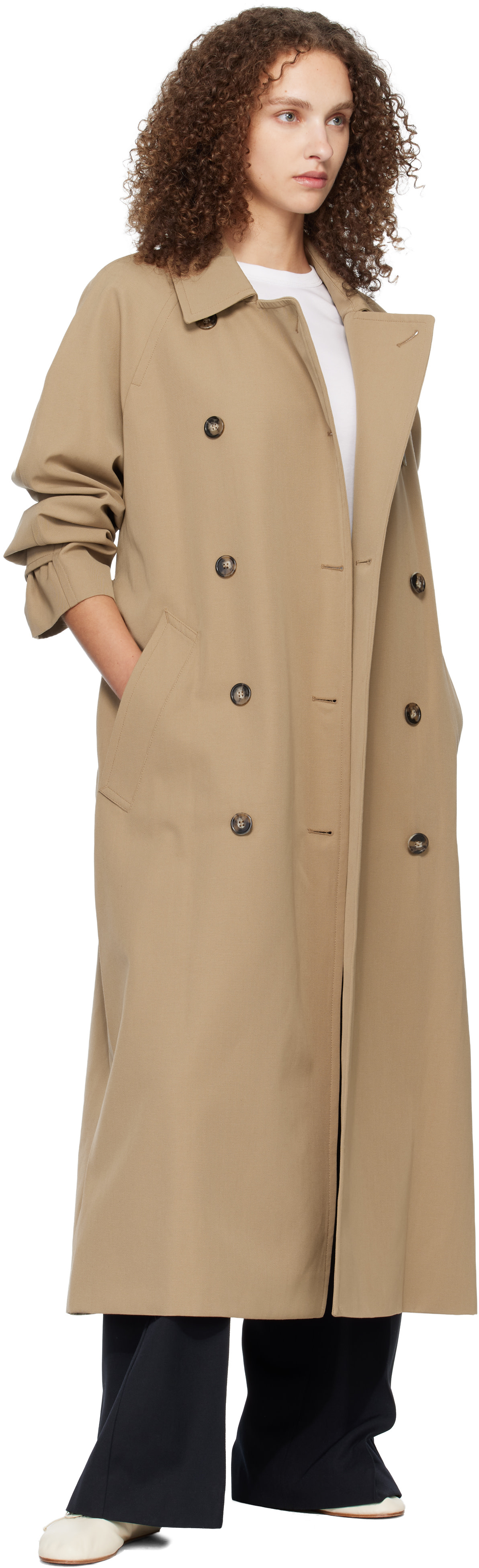 A.P.C. - Beige Belted Trench Coat