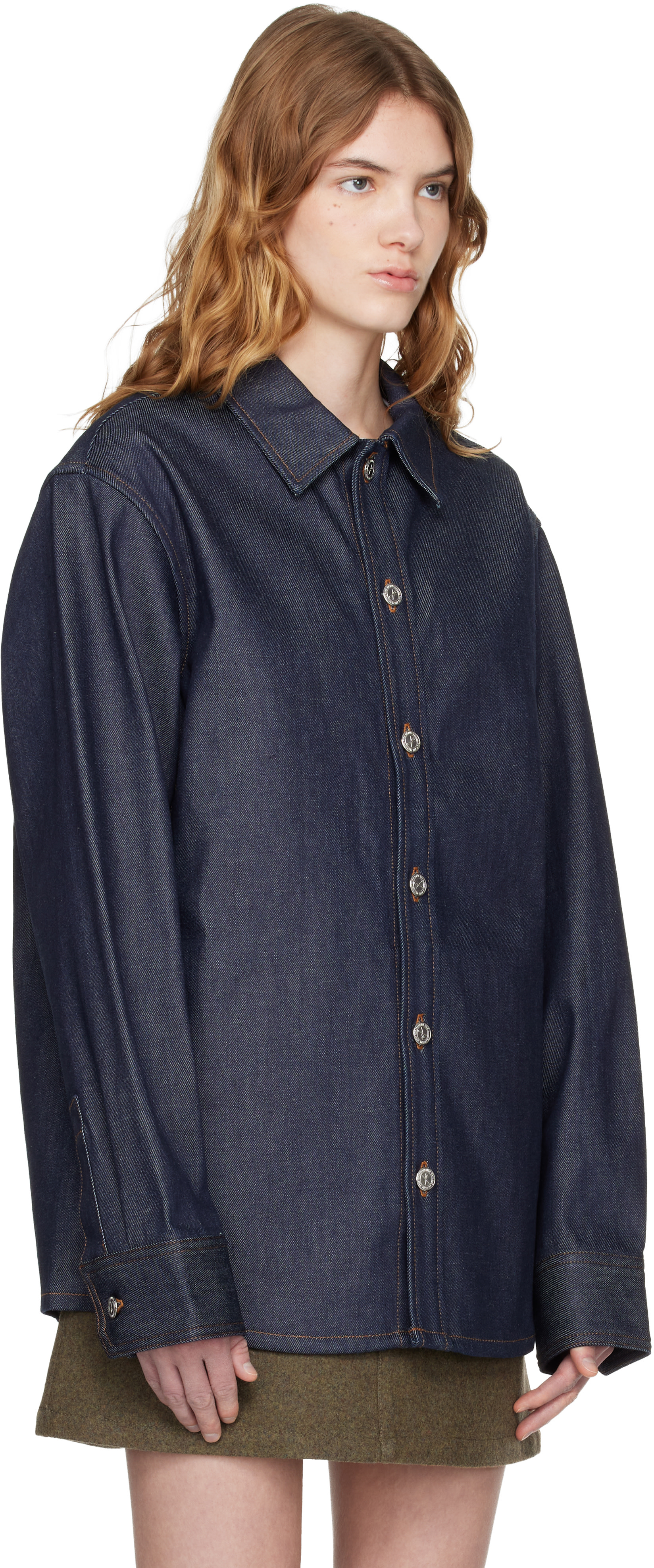 A.P.C. - Surchemise bleu marine en denim