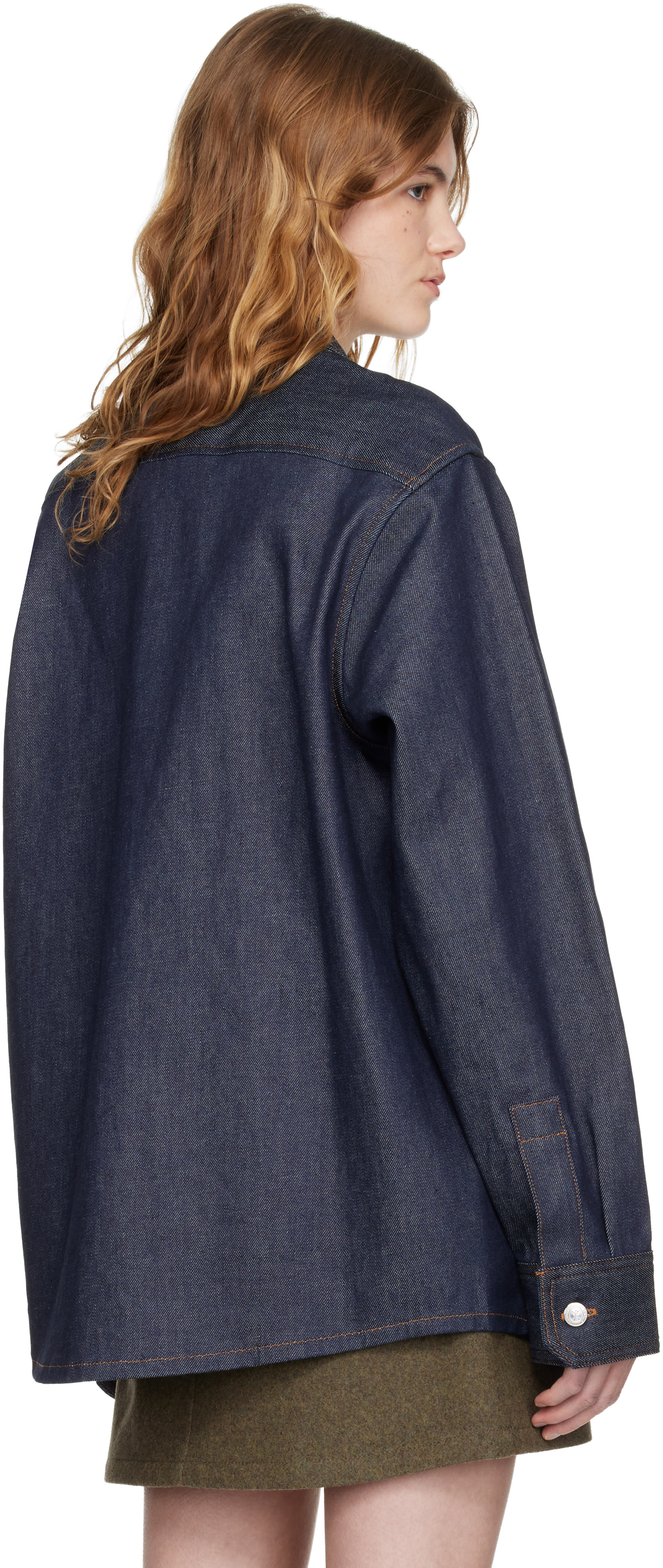 A.P.C. - Surchemise bleu marine en denim