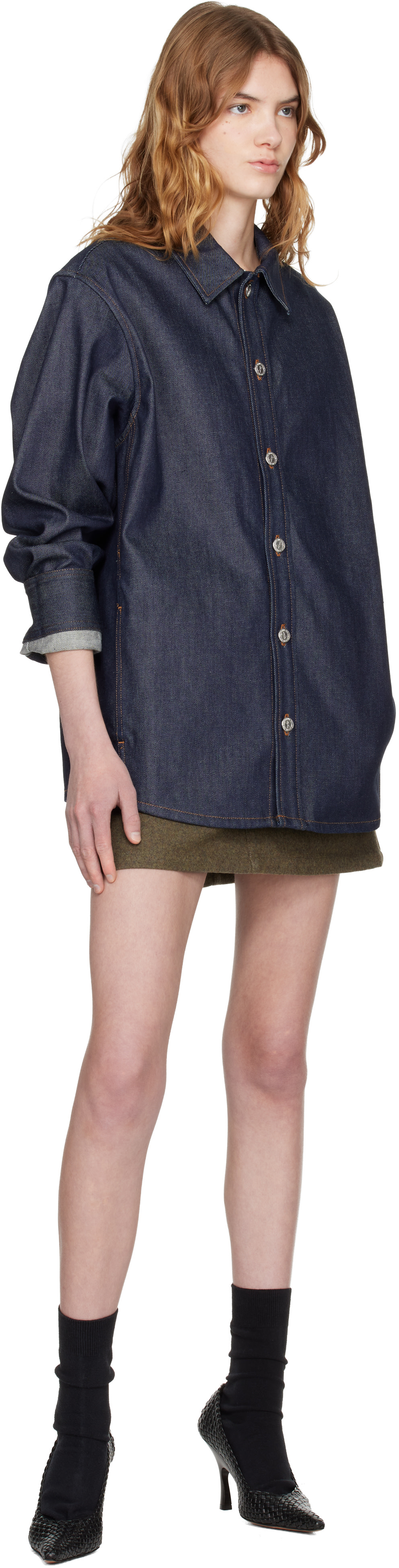 A.P.C. - Surchemise bleu marine en denim