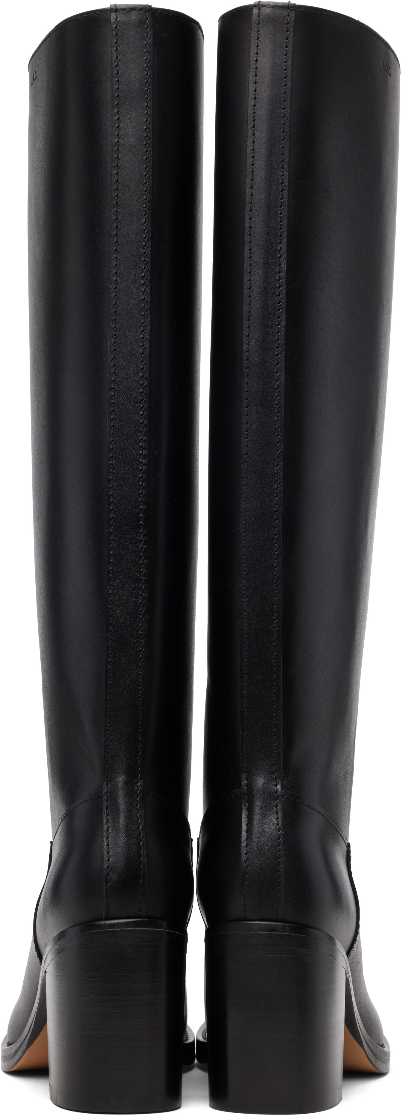 A.P.C. - Bottes hautes 'Les bottes' noires