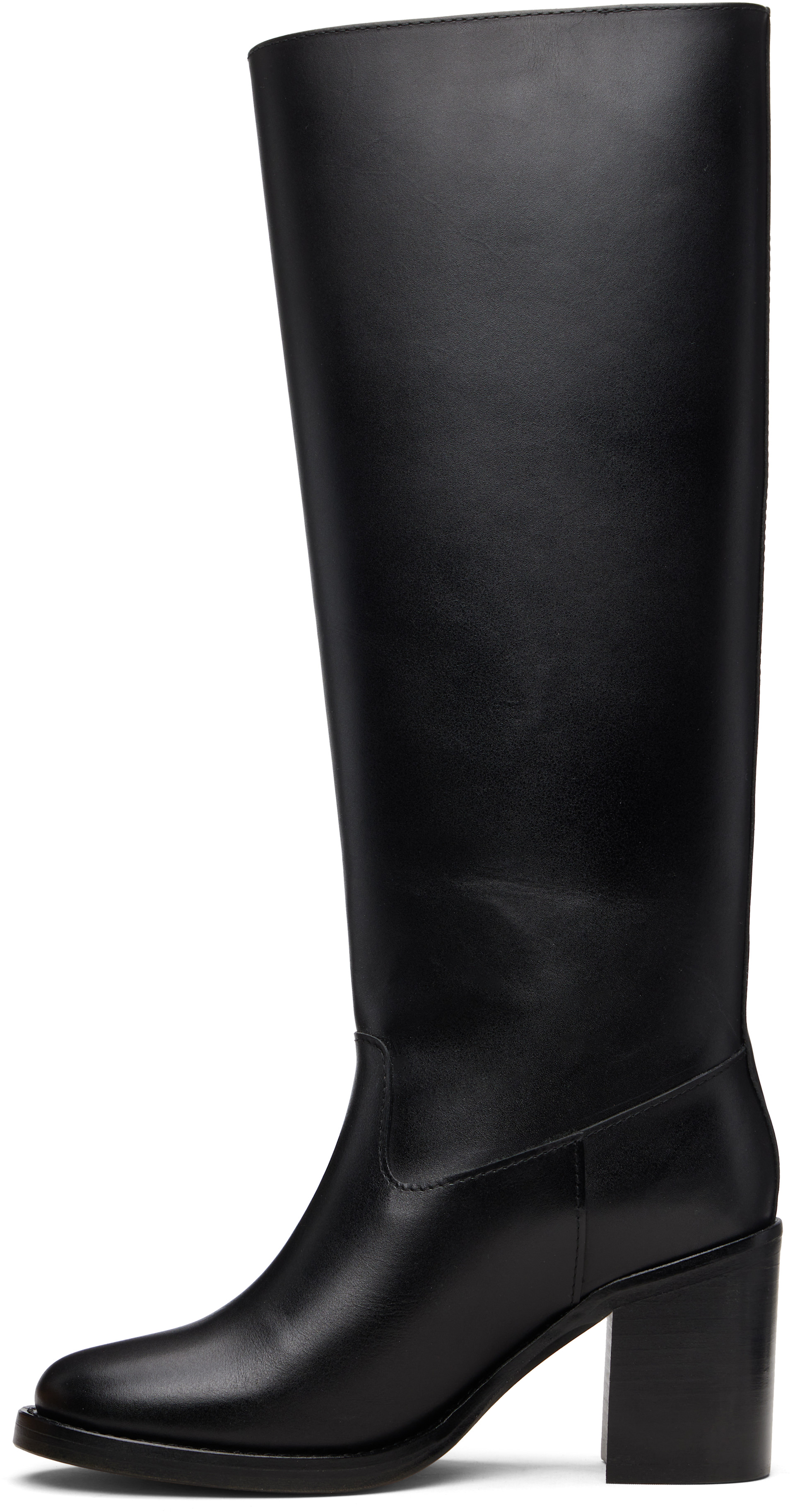 A.P.C. - Bottes hautes 'Les bottes' noires