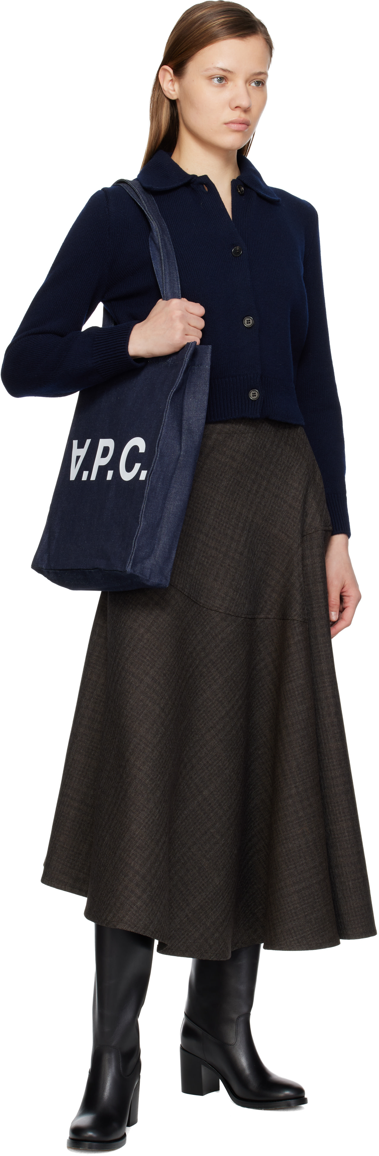 A.P.C. - Bottes hautes 'Les bottes' noires