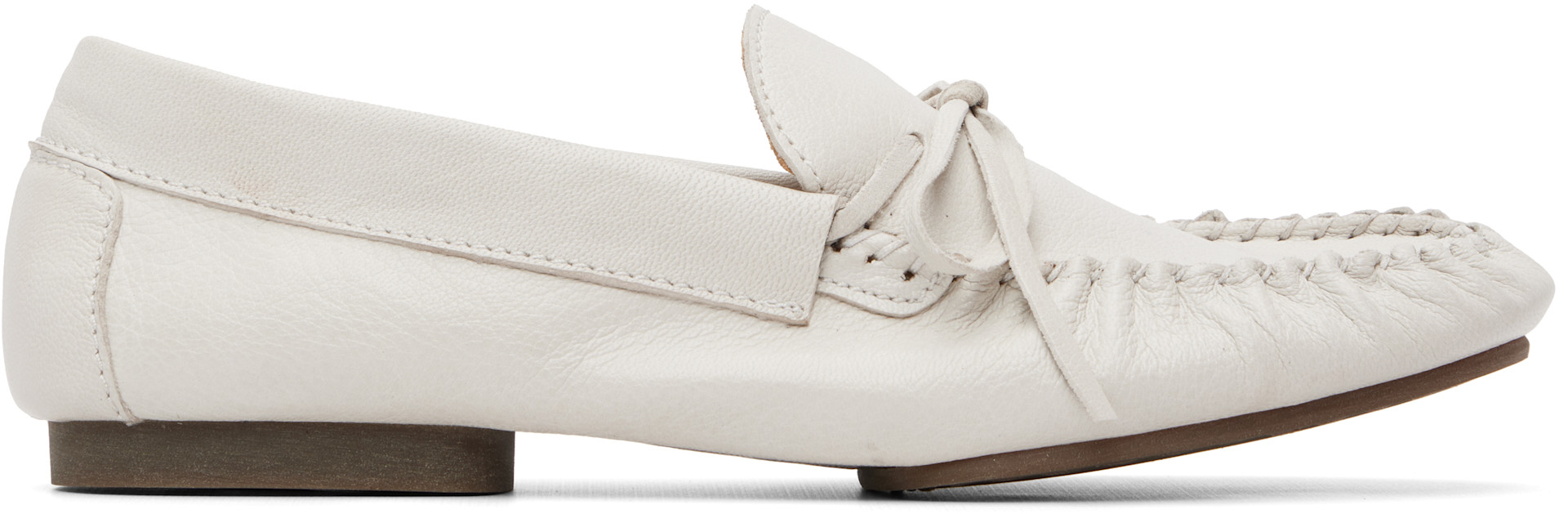 A.P.C. - Flâneurs blancs à bout de style mocassin
