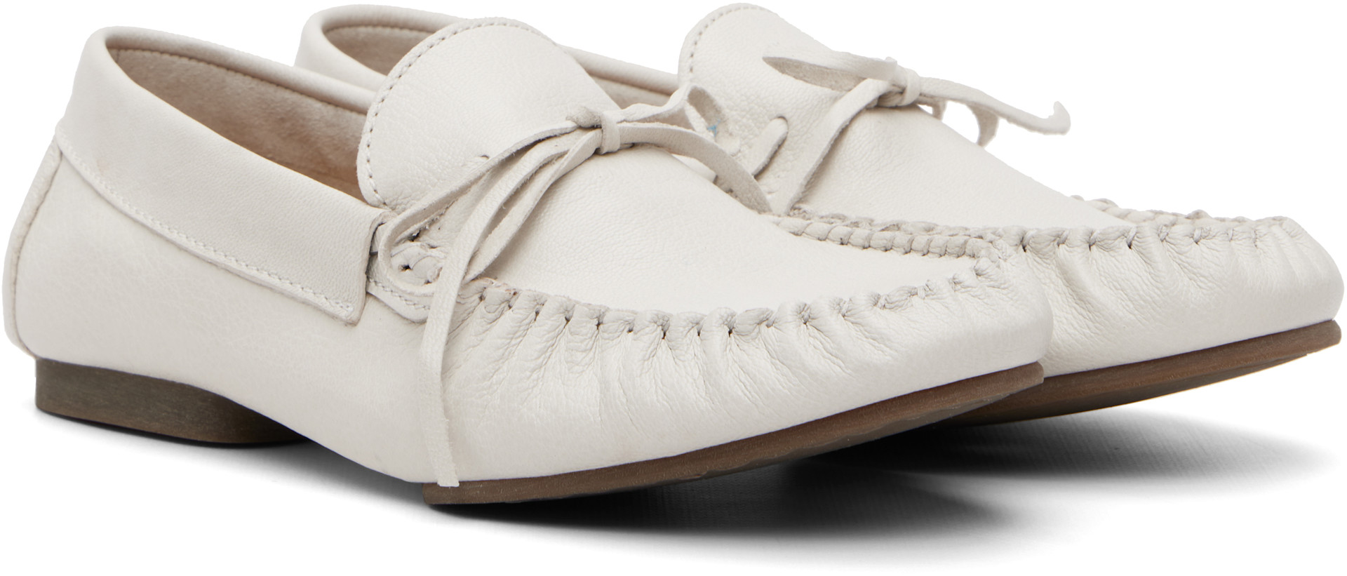 A.P.C. - Flâneurs blancs à bout de style mocassin