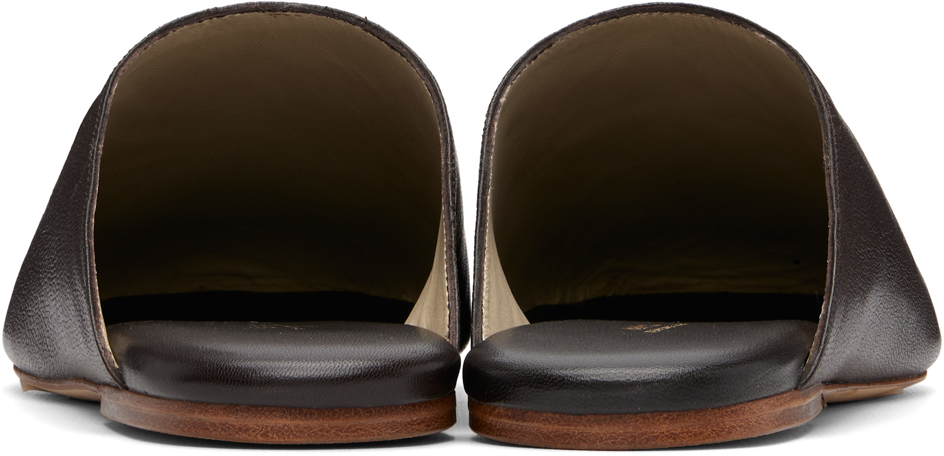 A.P.C. - Flâneurs à enfiler de style mule bruns