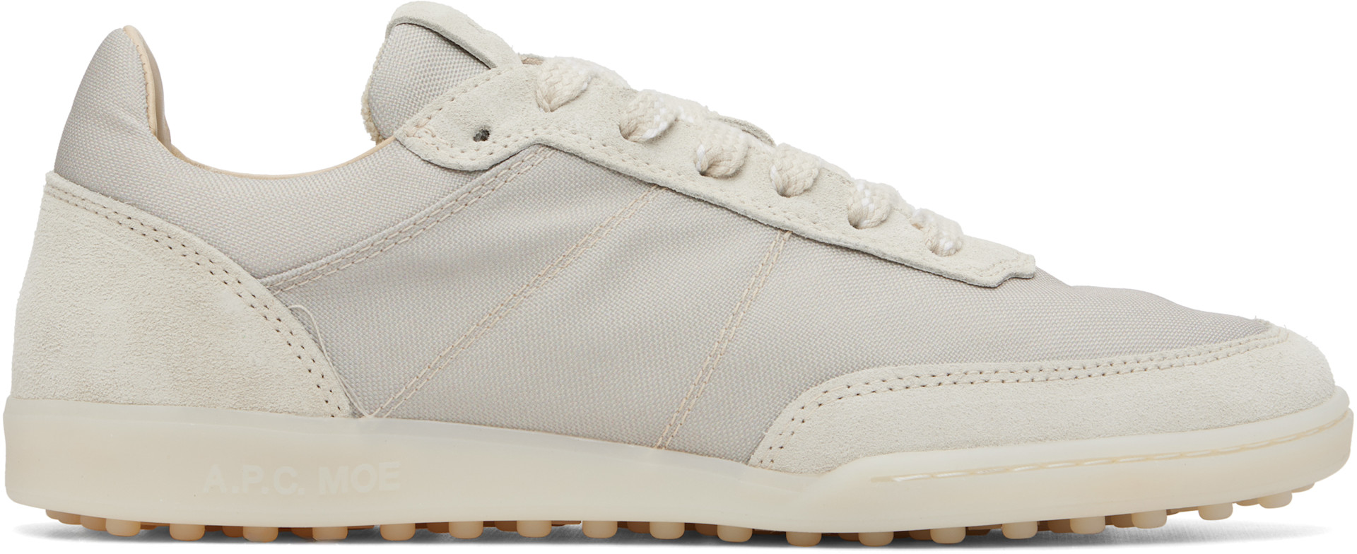 A.P.C. - Baskets Moe blanc cassé
