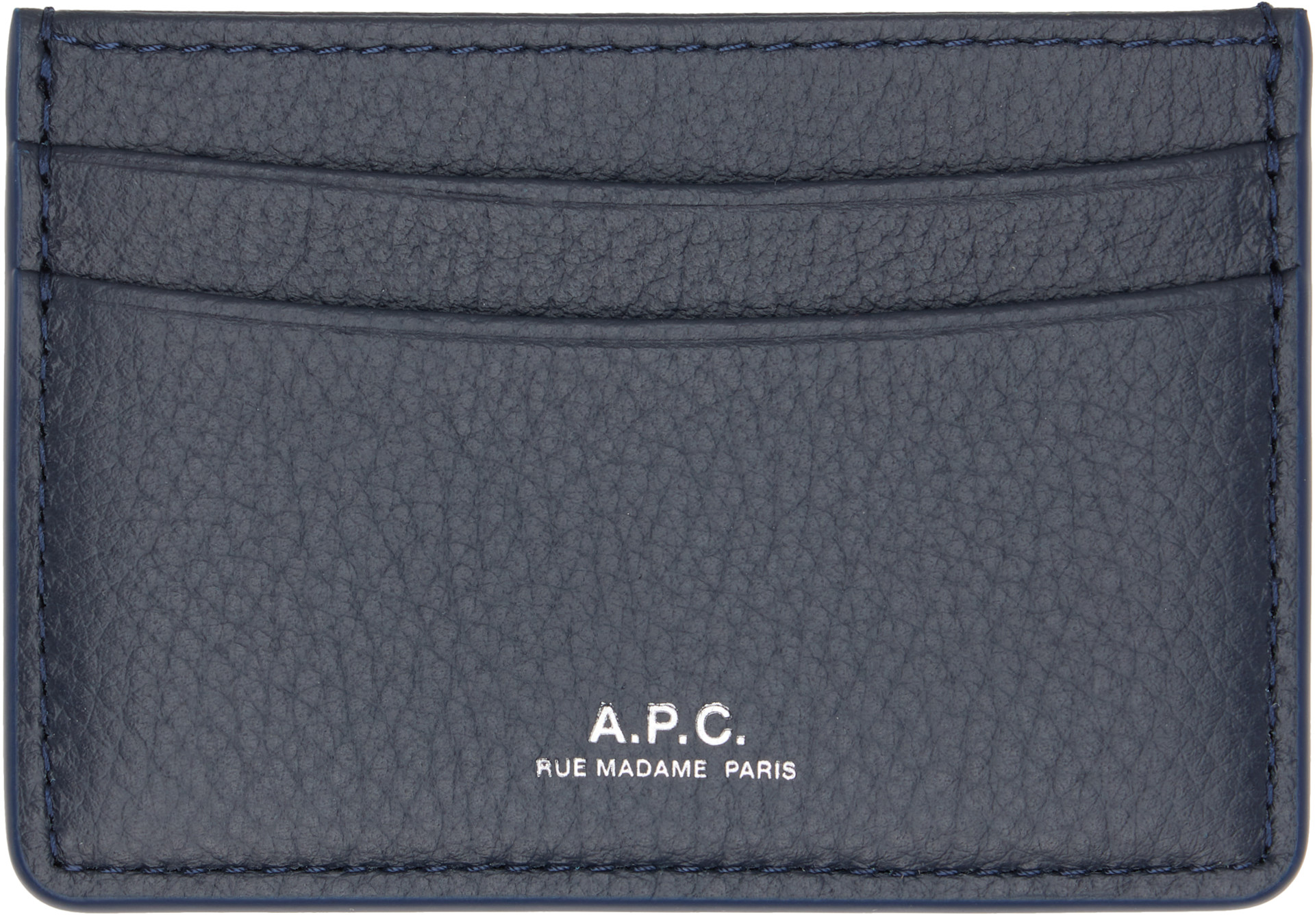 A.P.C. - Porte-carte André bleu marine