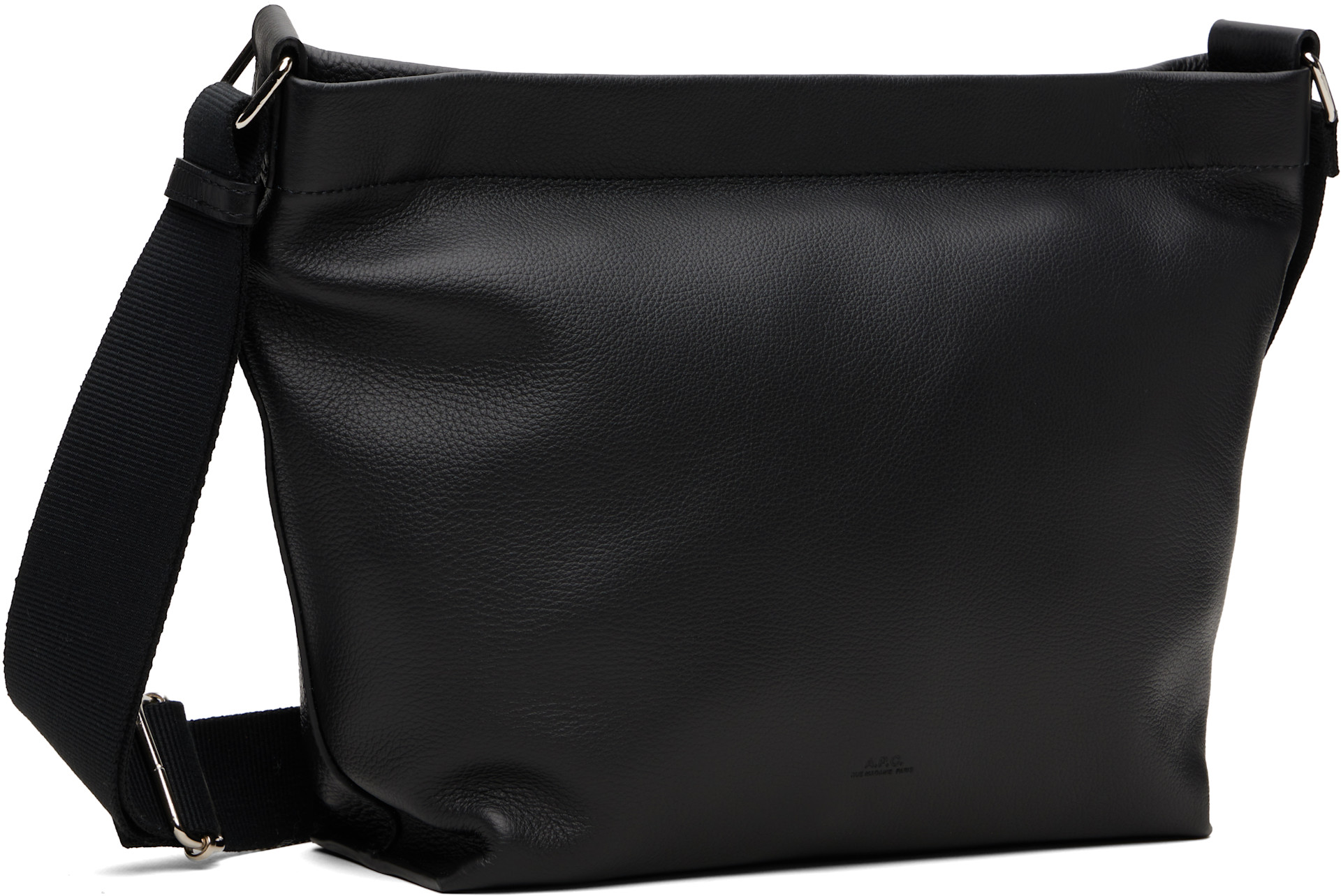 A.P.C.: Black Besace Maiko Messenger Bag | SSENSE