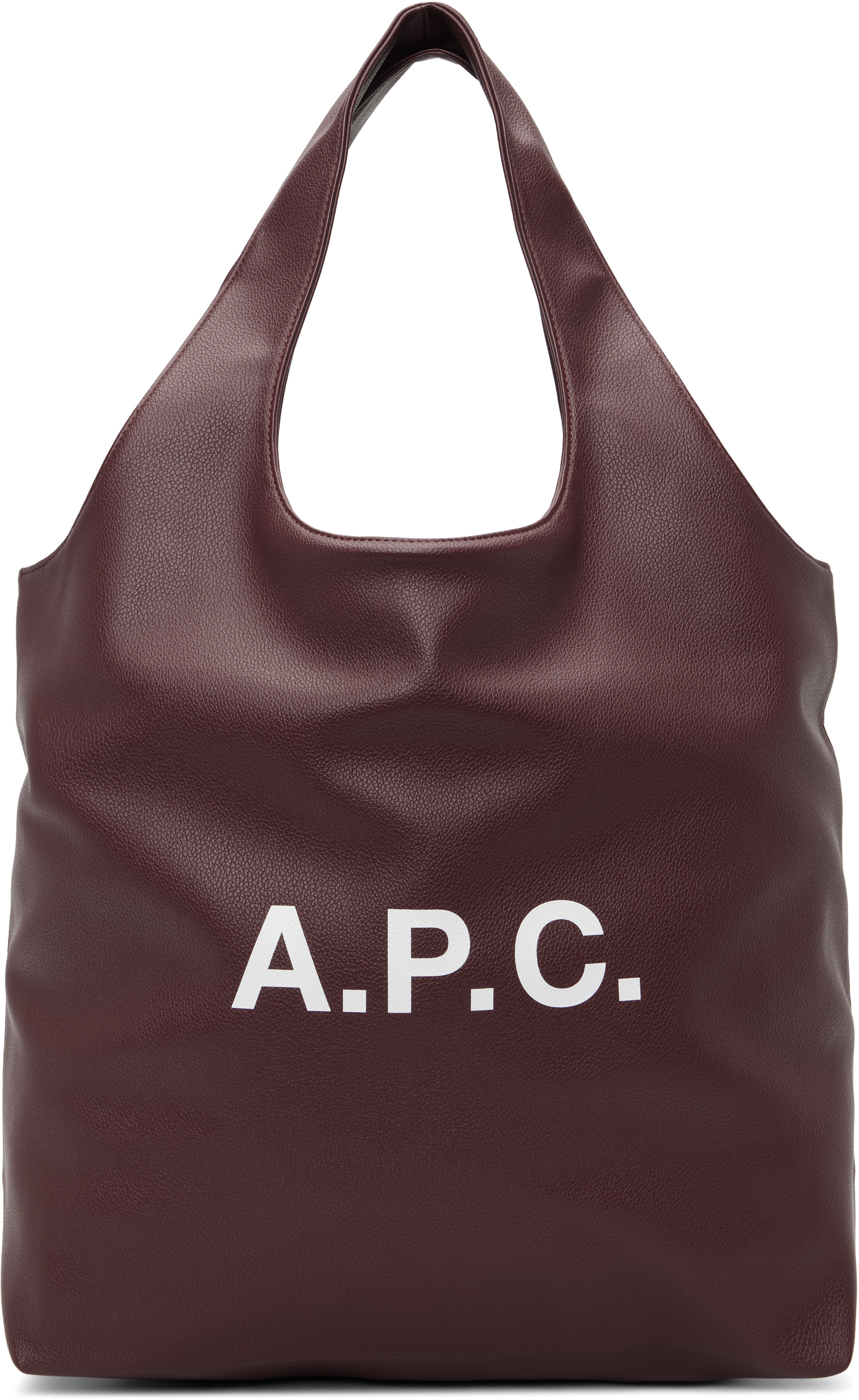 A.P.C. - 버건디 니논 토트백