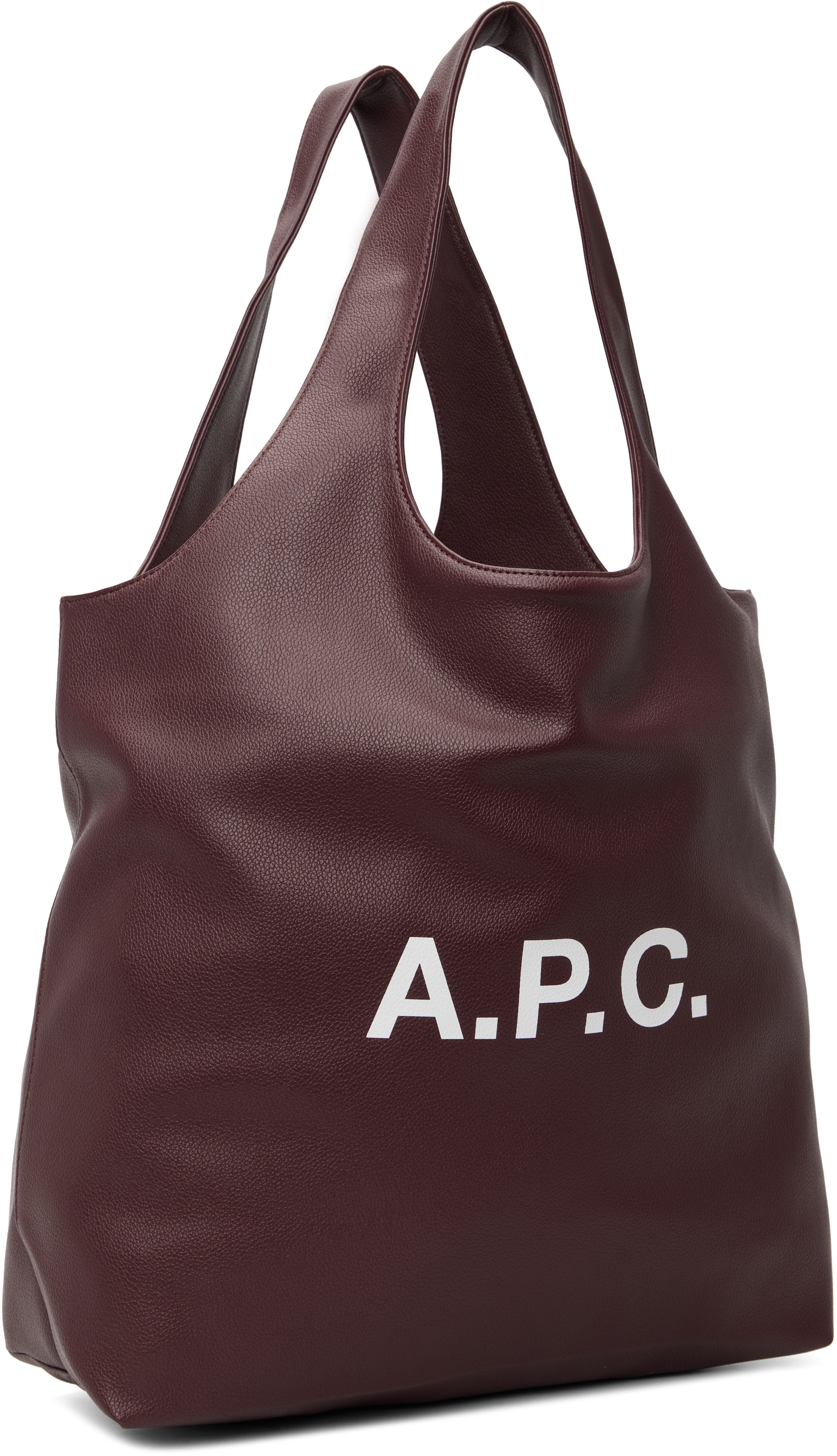 A.P.C. - 버건디 니논 토트백