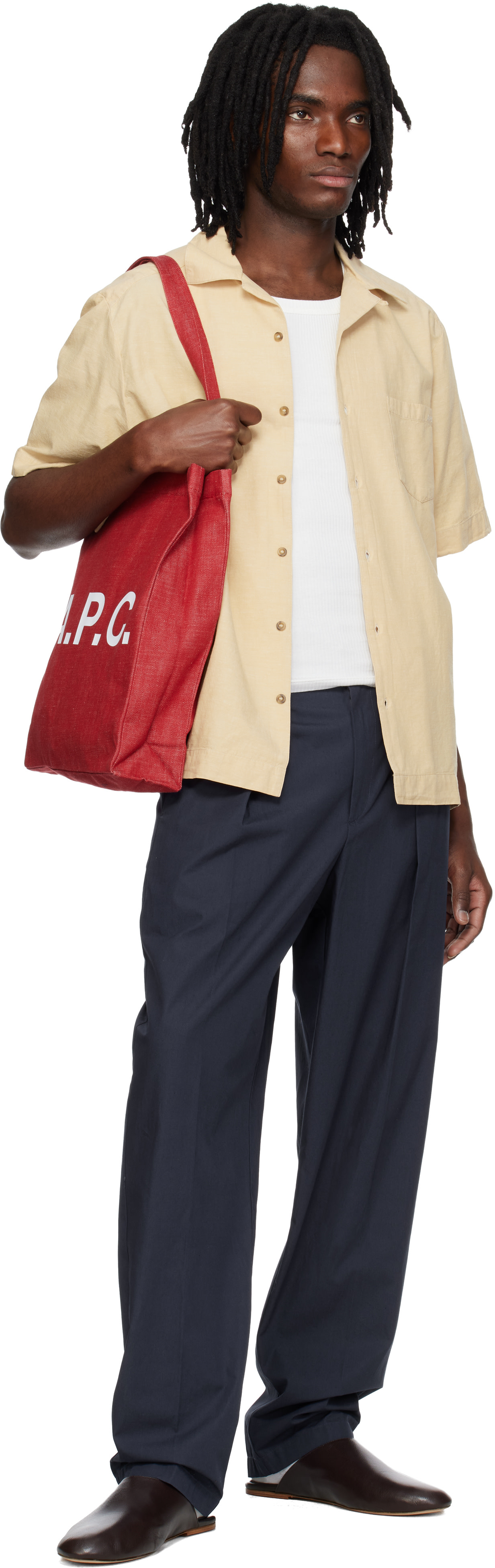 A.P.C.: Red Lou Tote | SSENSE