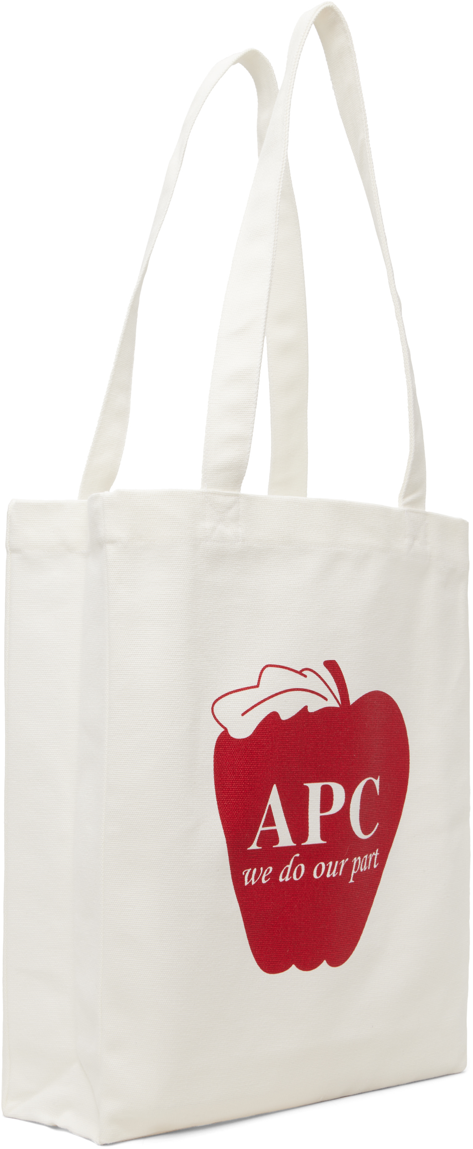 A.P.C. - Cabas blanc à image à logo