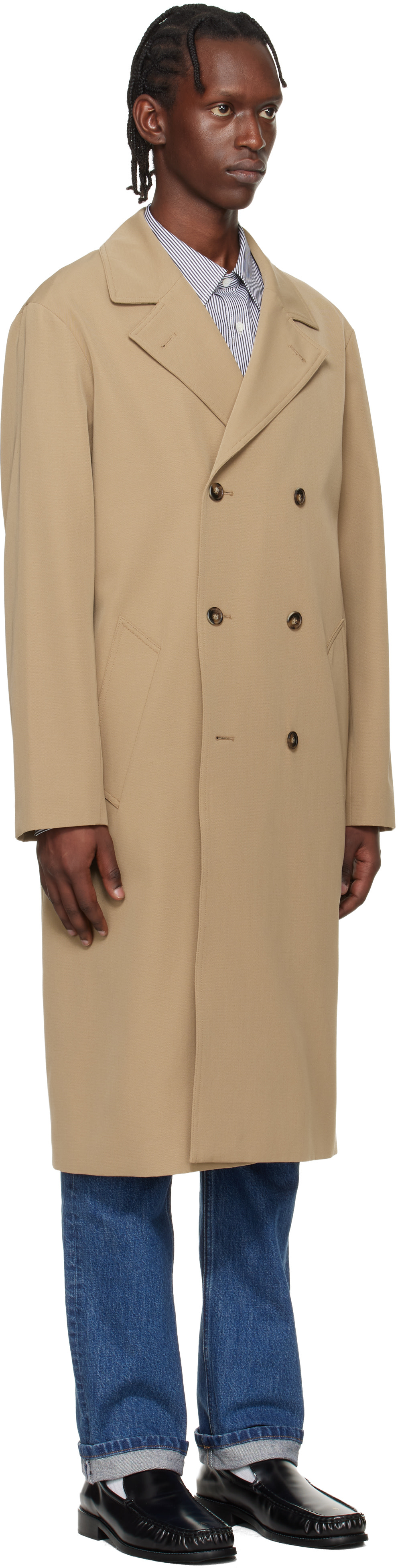 A.P.C. - Manteau Croisé beige