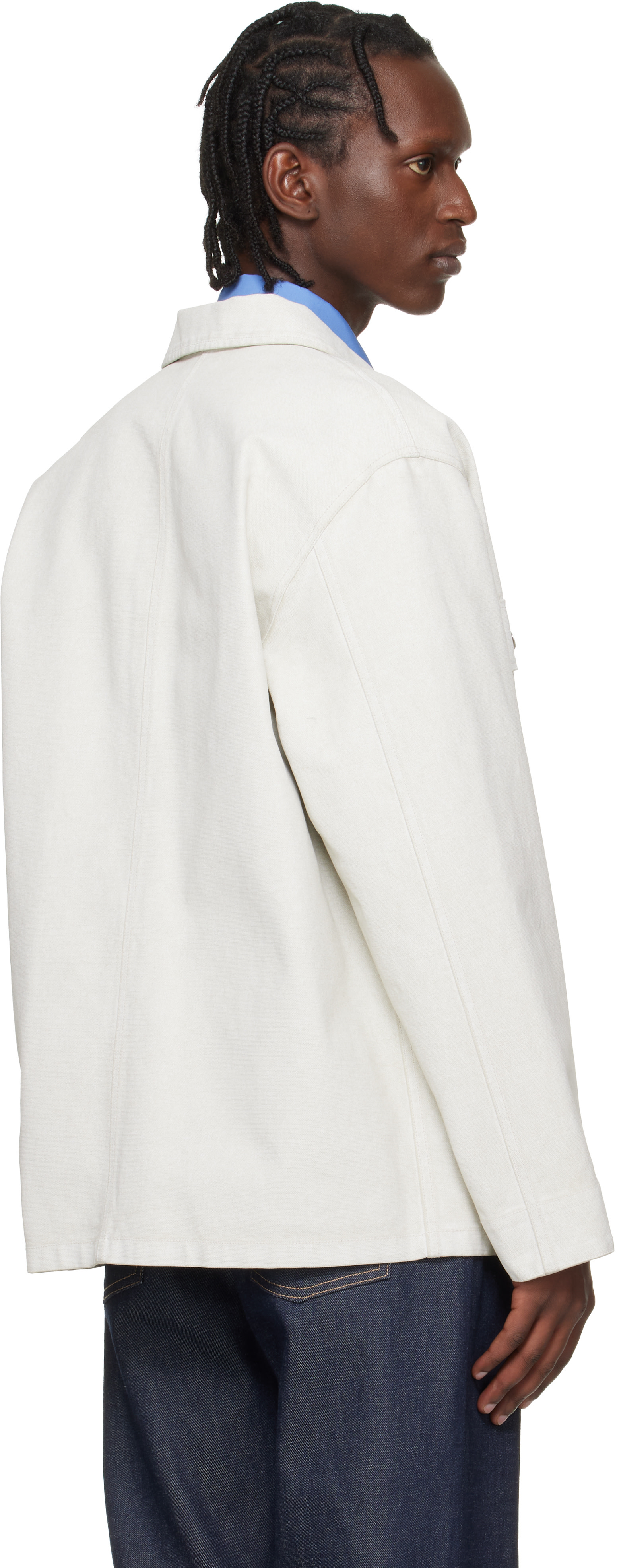 A.P.C. - Surchemise décontractée blanc cassé