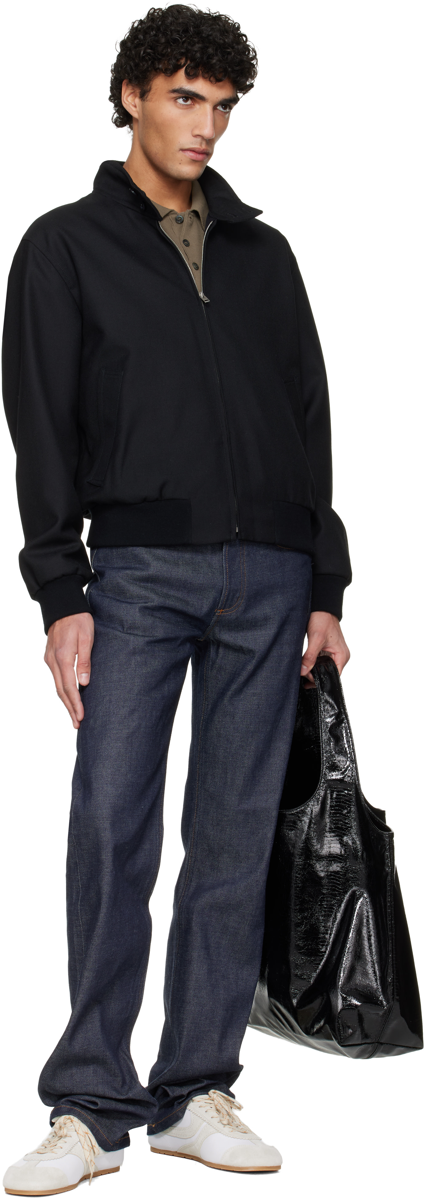A.P.C.: Black Zipped Jacket | SSENSE