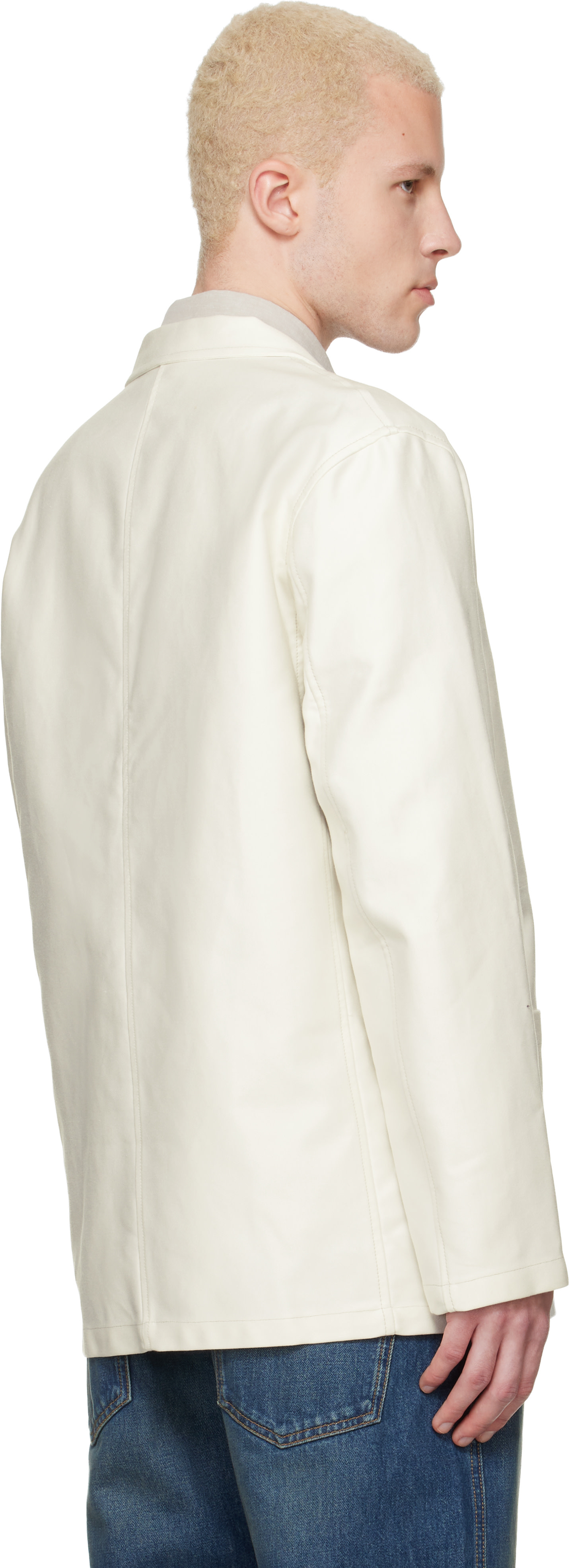 A.P.C. - Veston Leo blanc cassé
