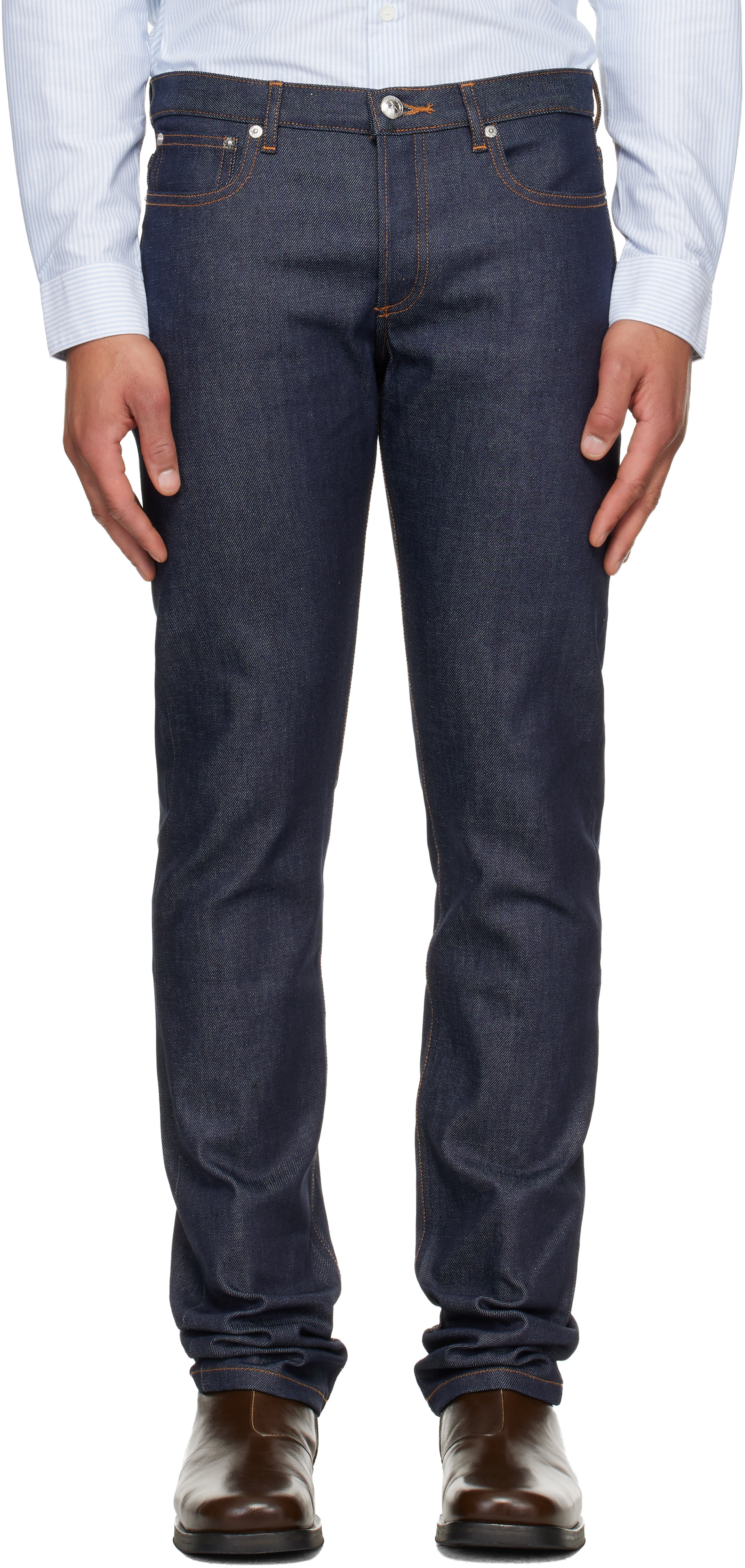 A.P.C. - Navy Petit Standard Jeans
