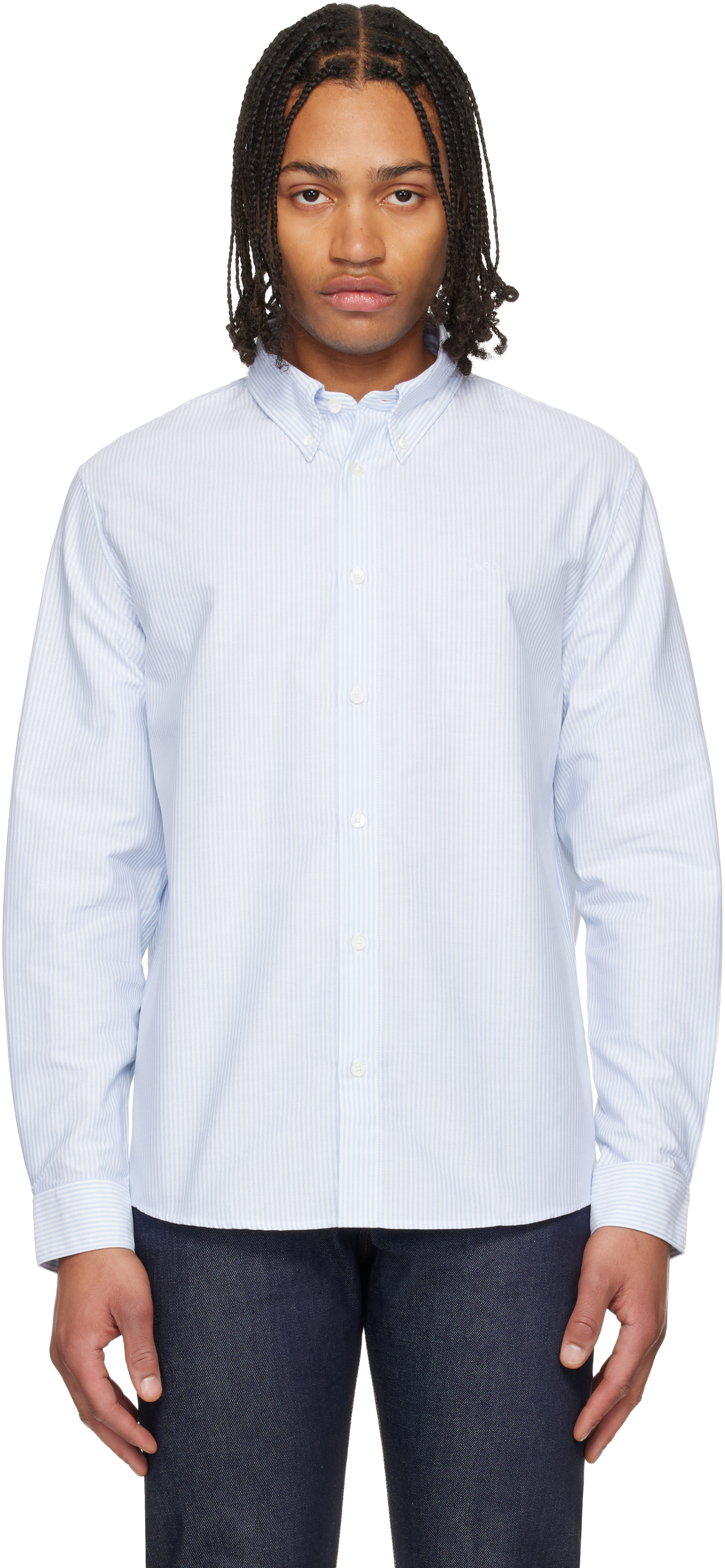 A.P.C. - Chemise Greg bleue