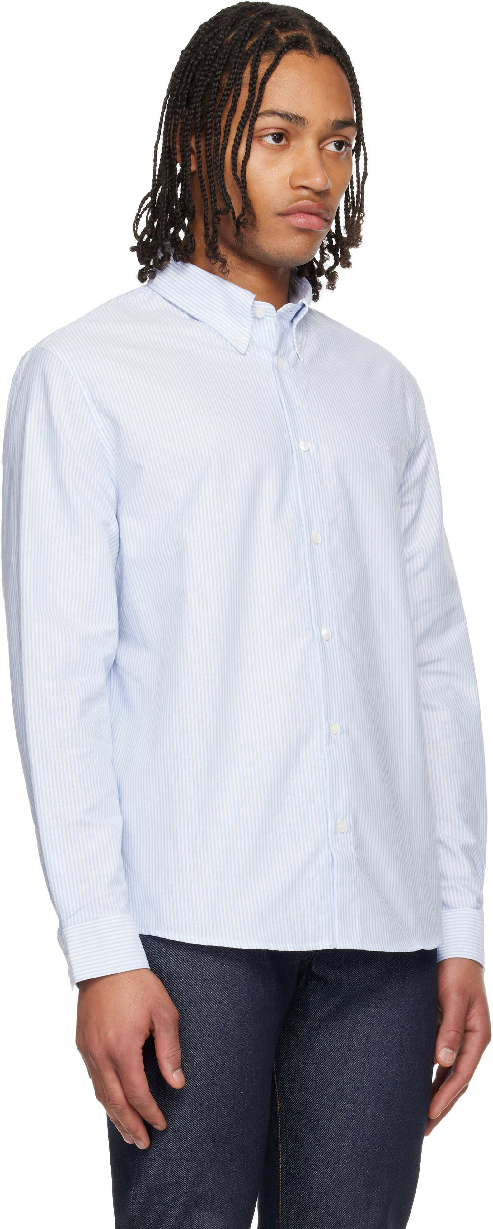 A.P.C. - Chemise Greg bleue