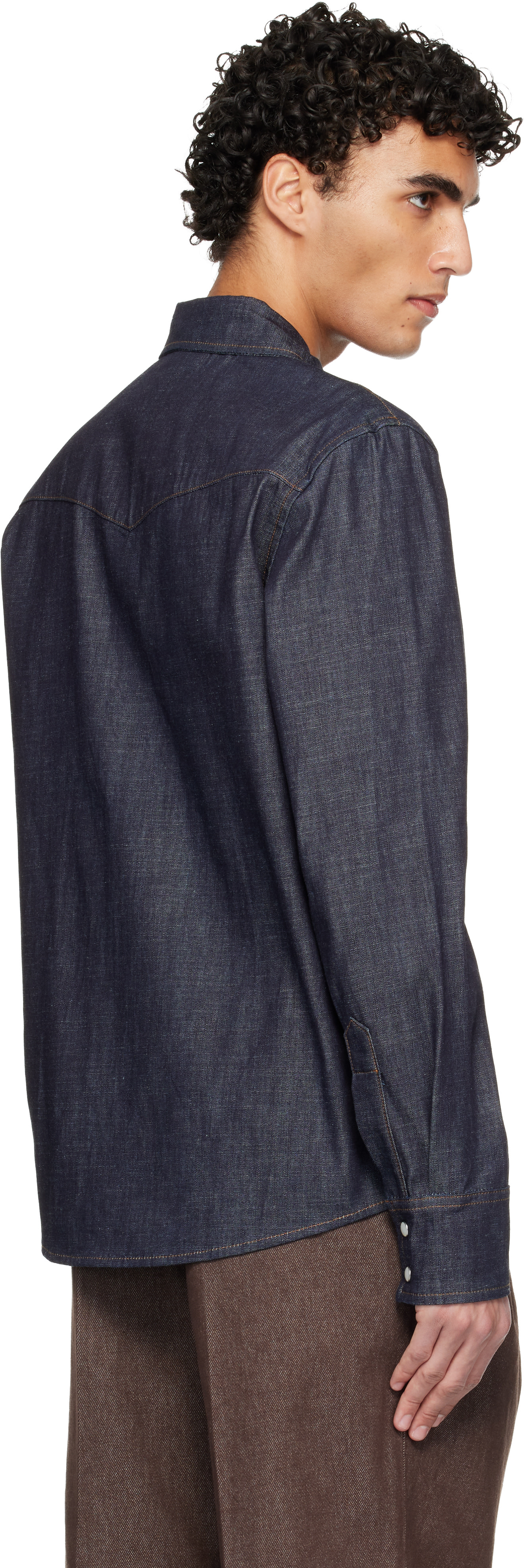 A.P.C. - Navy Western Denim Shirt
