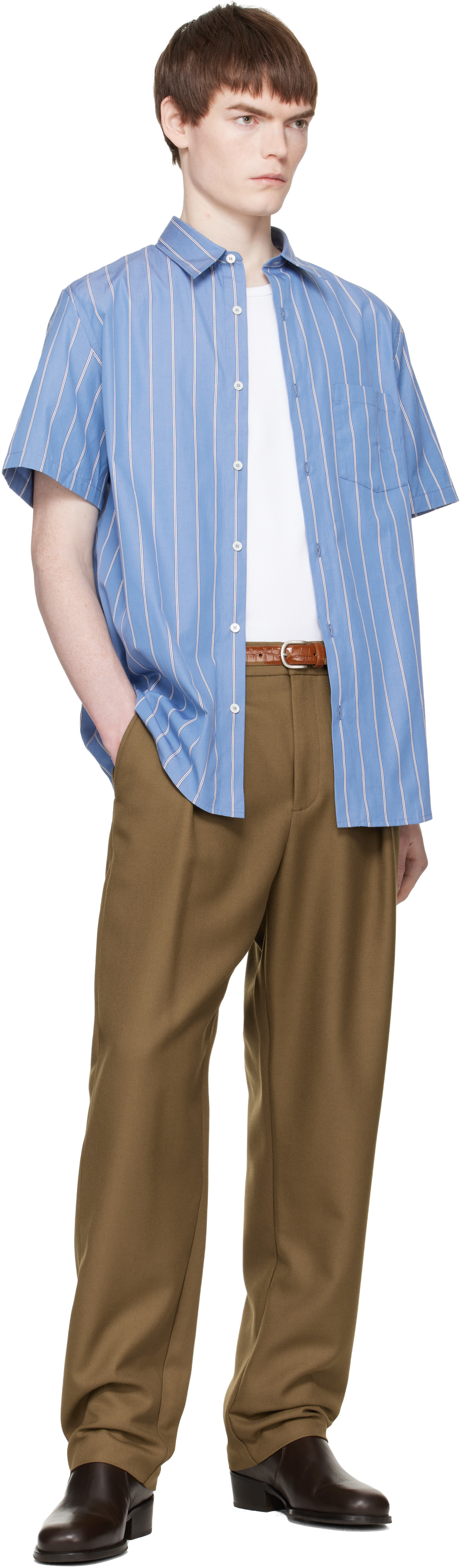 A.P.C. - Chemise Bart bleue