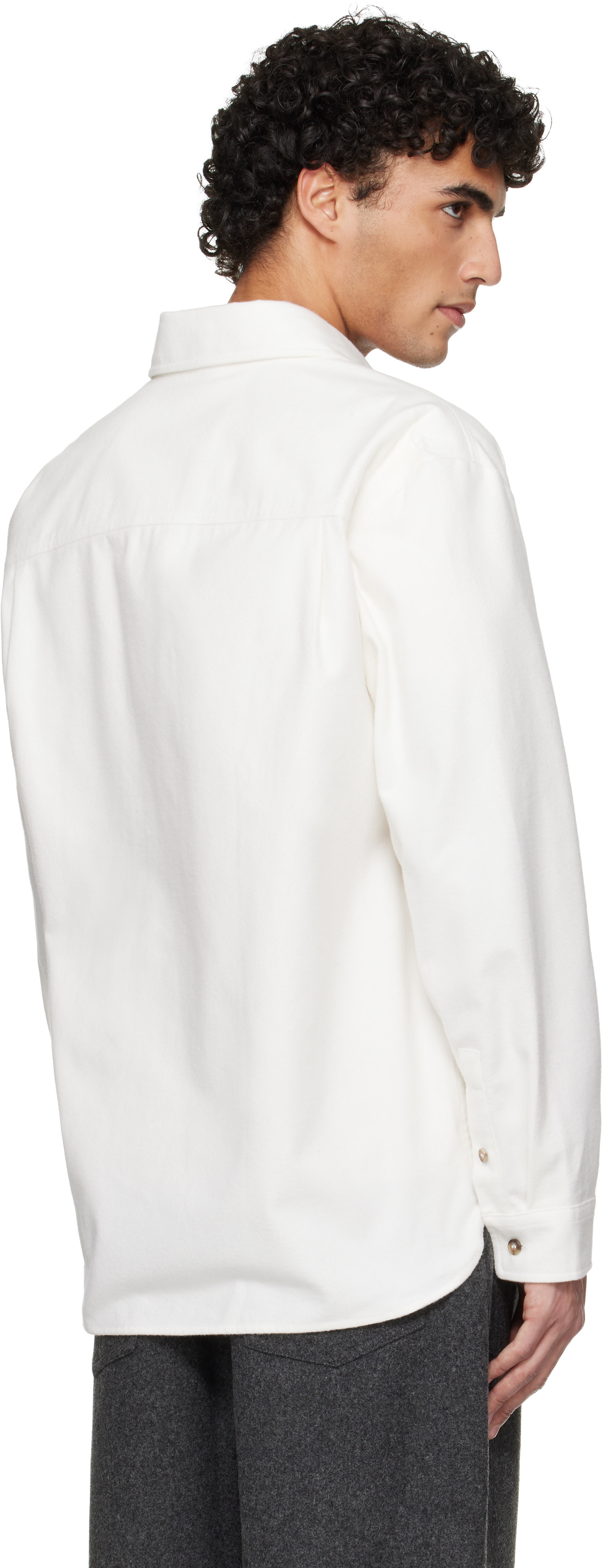 A.P.C. - Off-White Solid-Color Cotton Overshirt