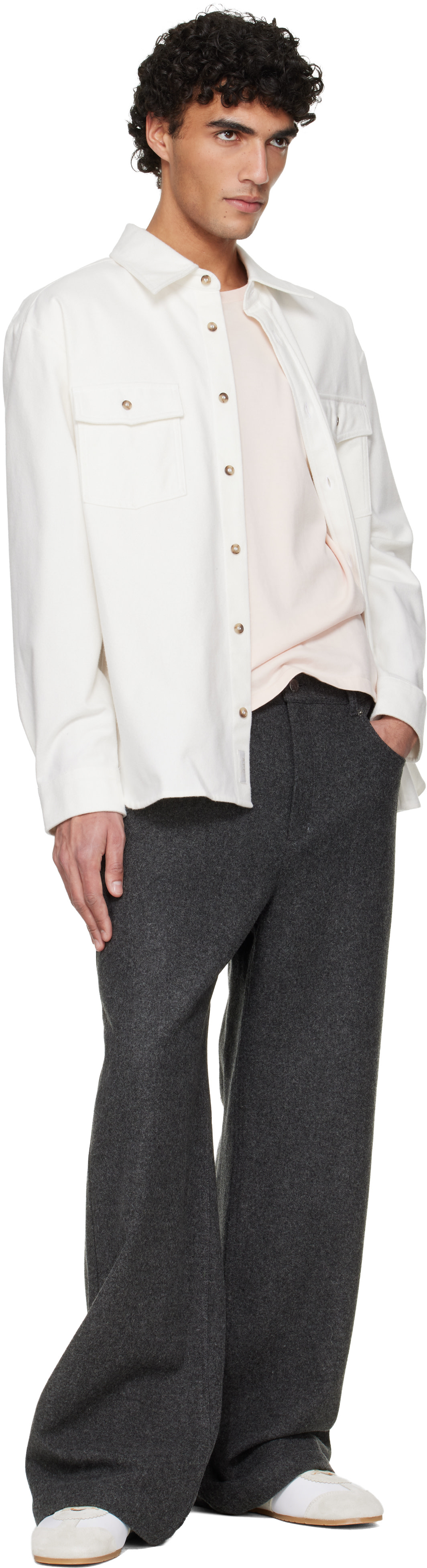 A.P.C. - Off-White Solid-Color Cotton Overshirt