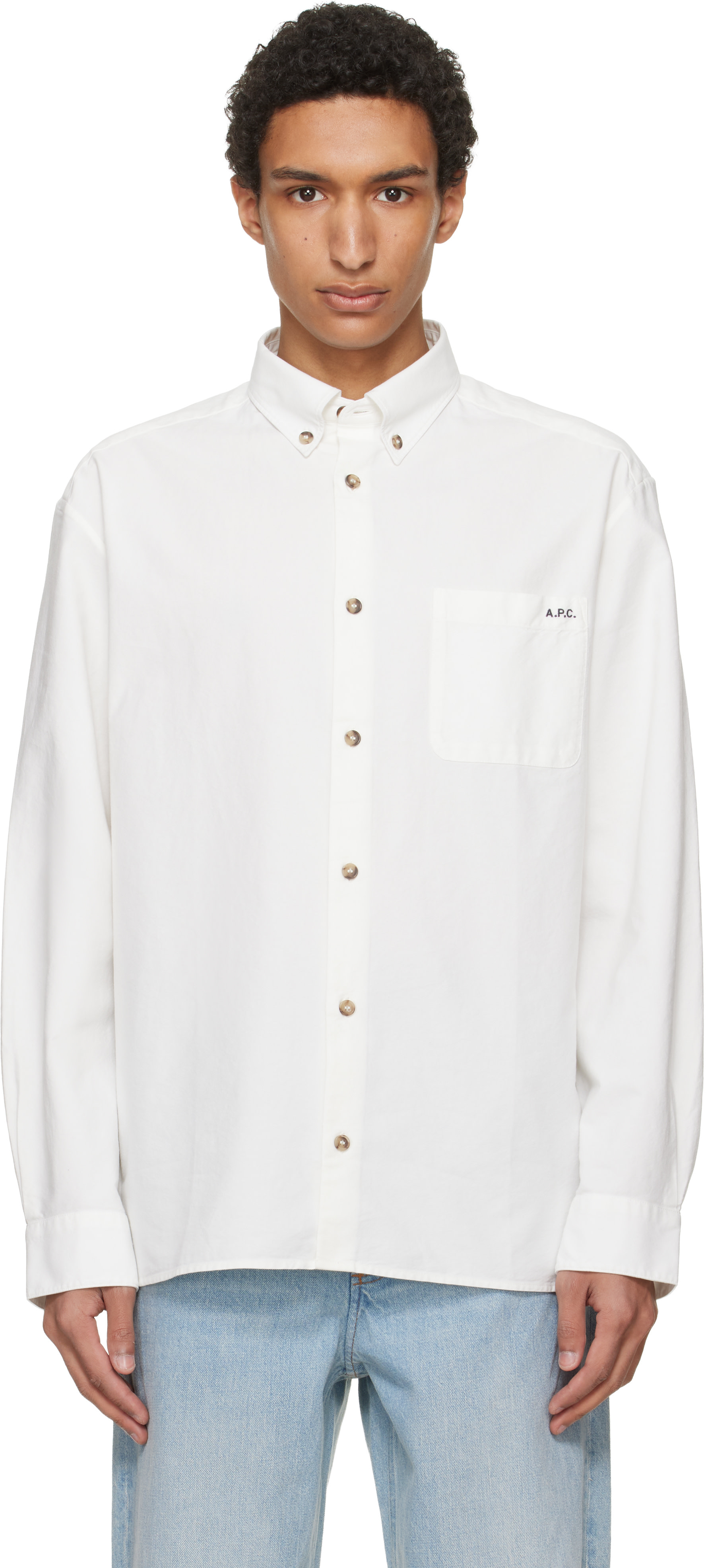 A.P.C. - Chemise Mateo blanc cassé